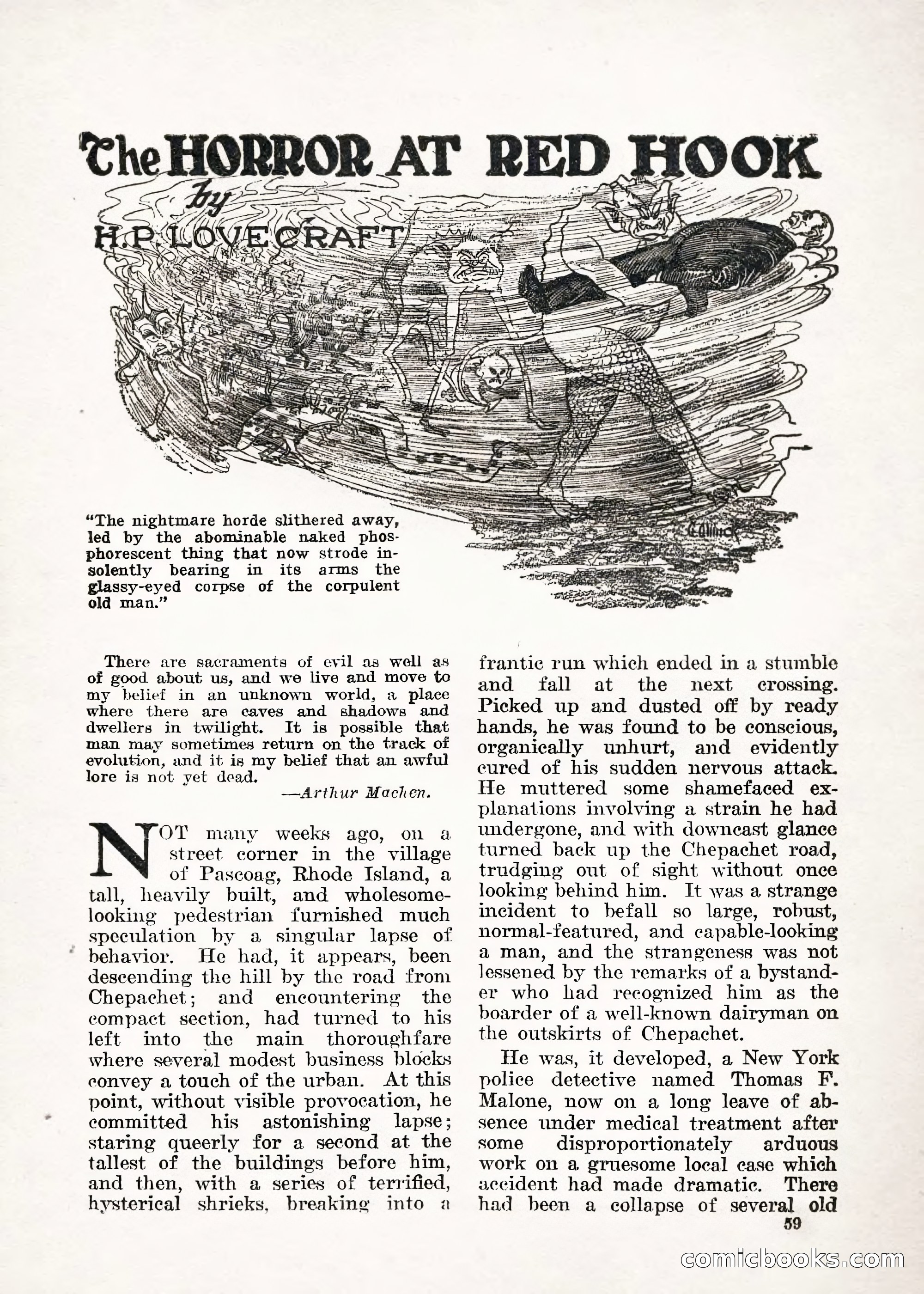 Weird Tales — "Drome" — page 58 of 144