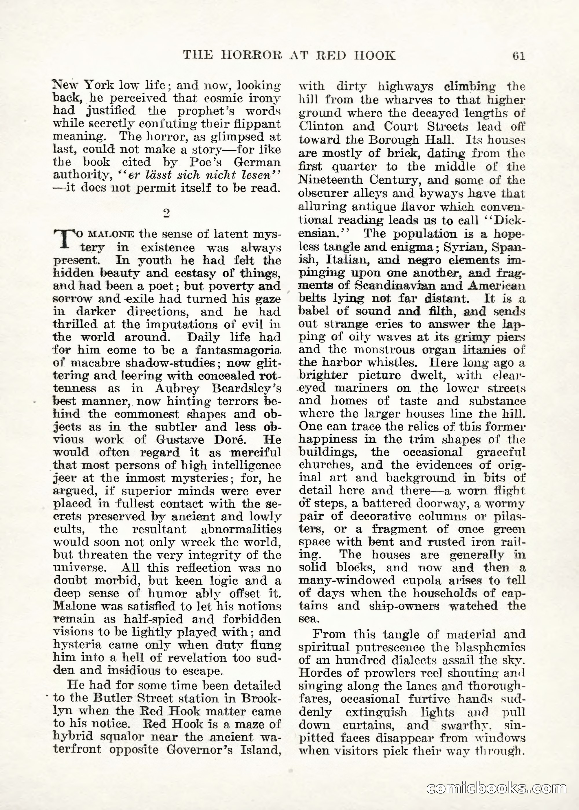 Weird Tales — "Drome" — page 60 of 144
