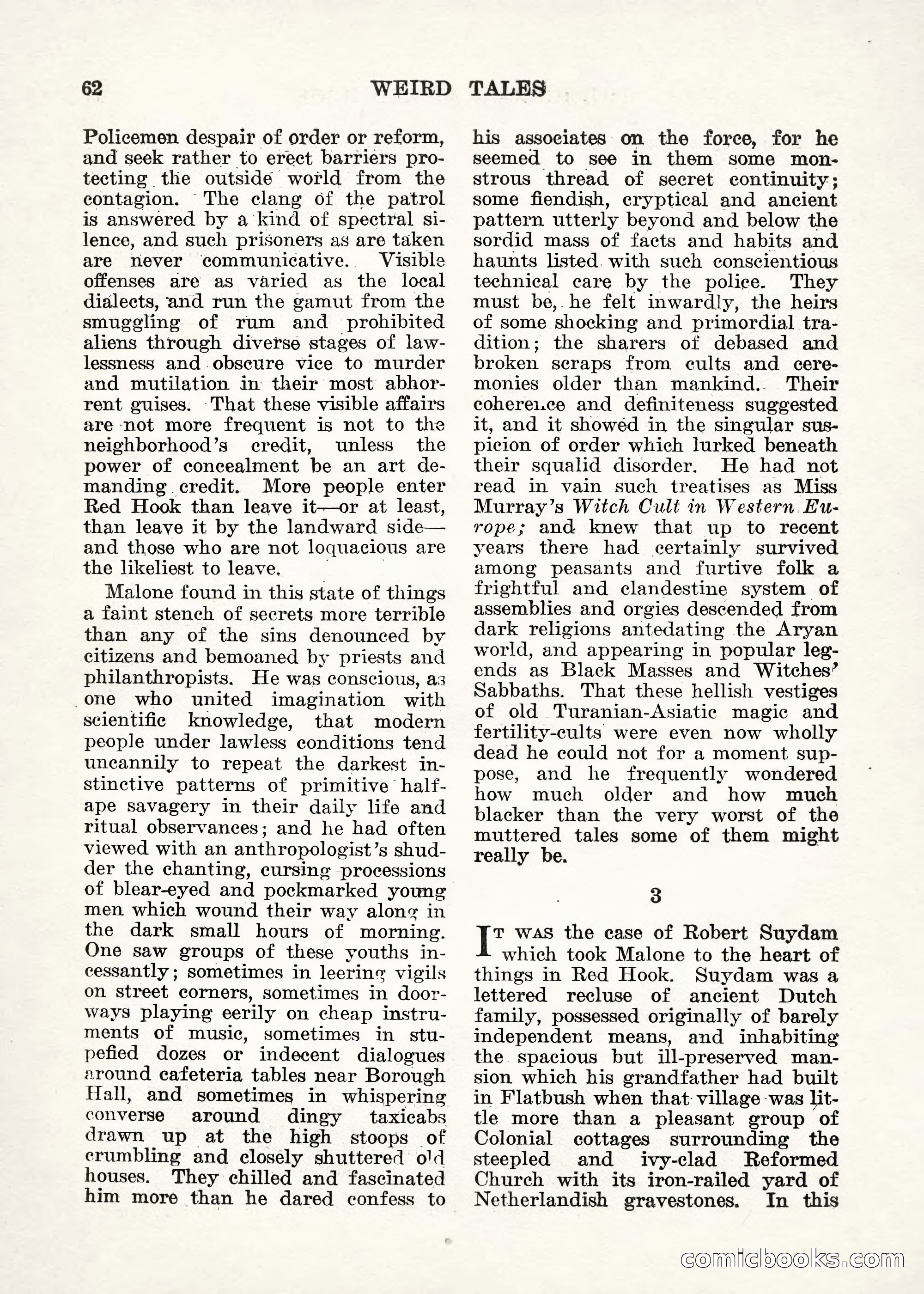 Weird Tales — "Drome" — page 61 of 144
