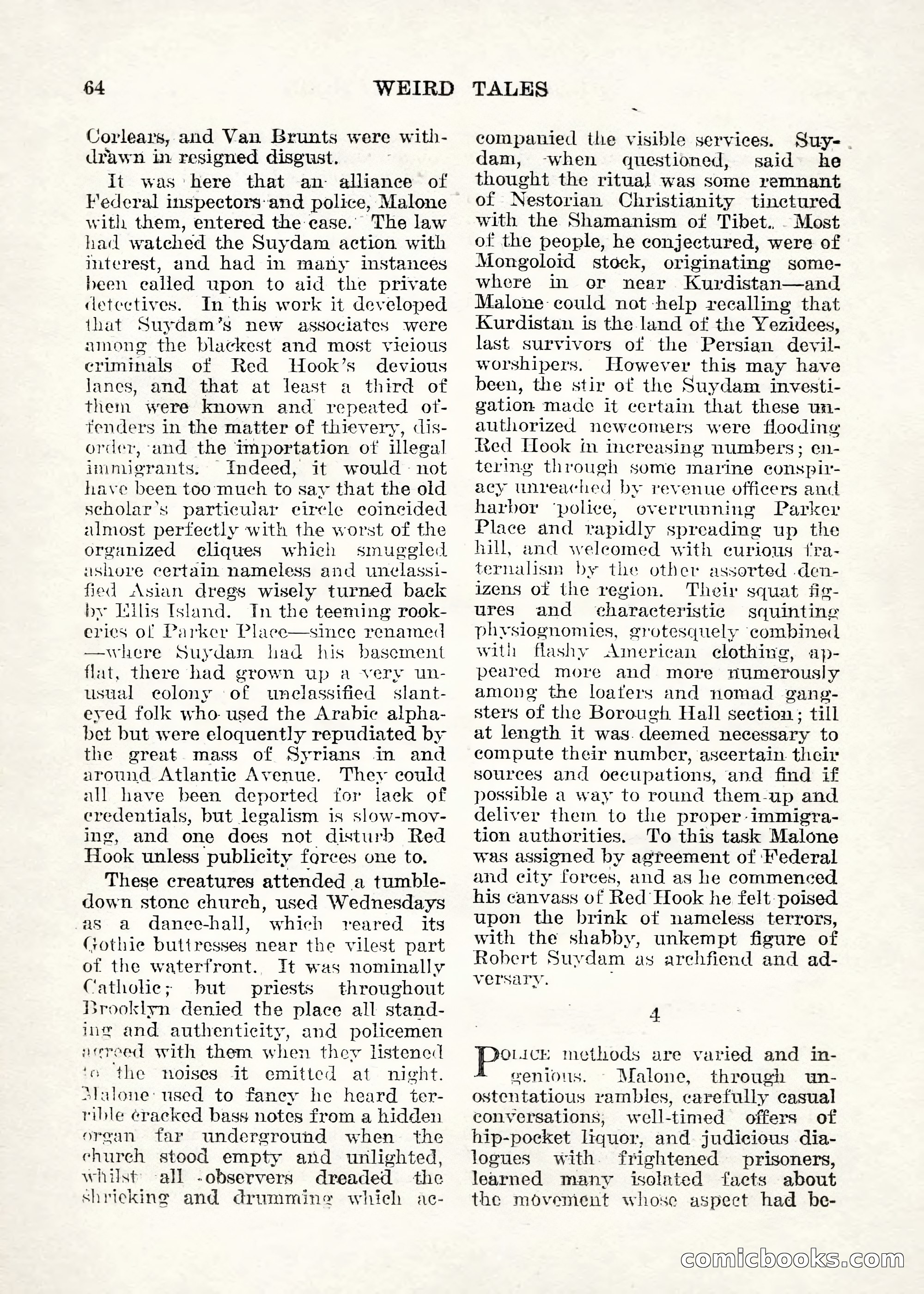 Weird Tales — "Drome" — page 63 of 144