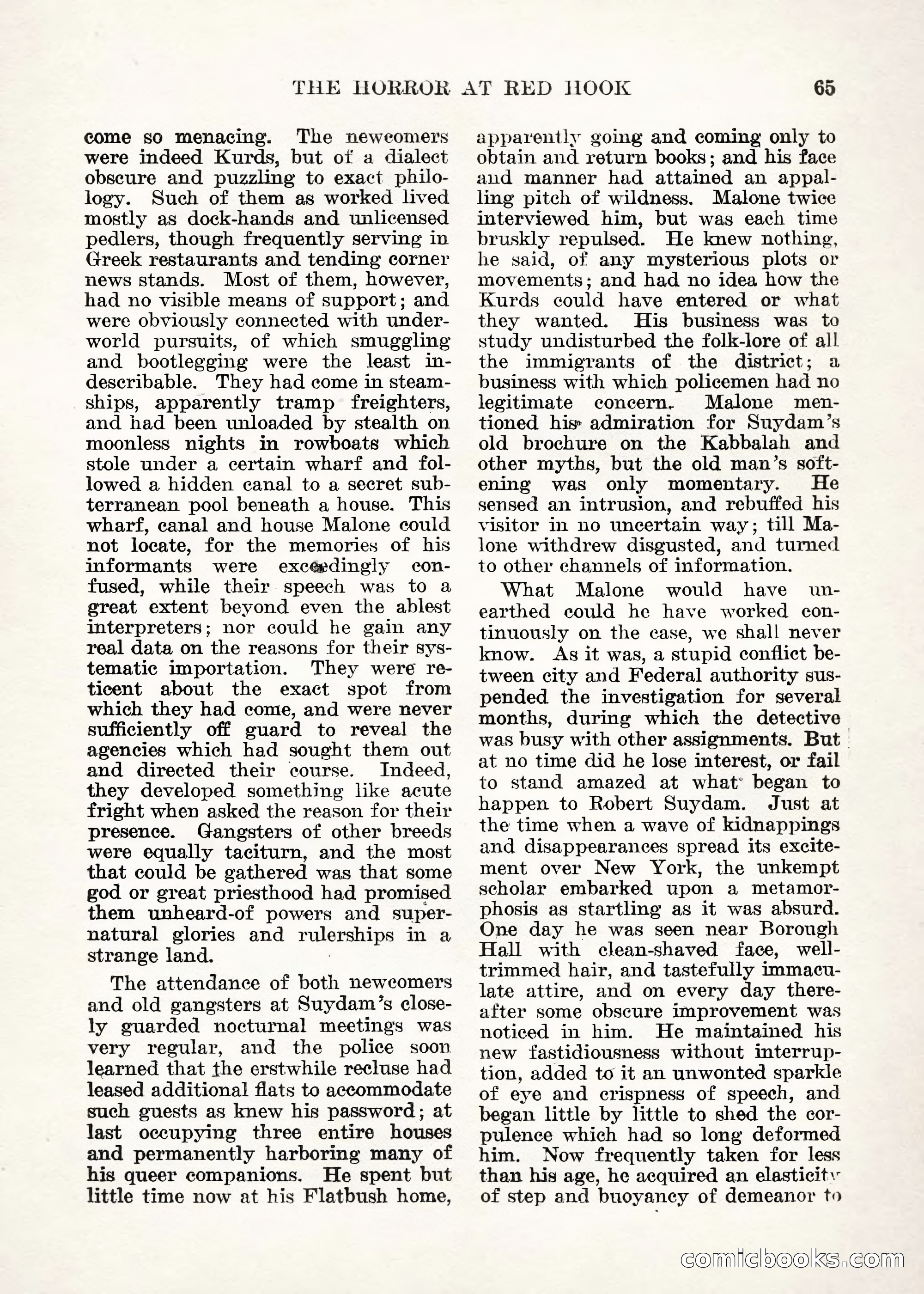Weird Tales — "Drome" — page 64 of 144