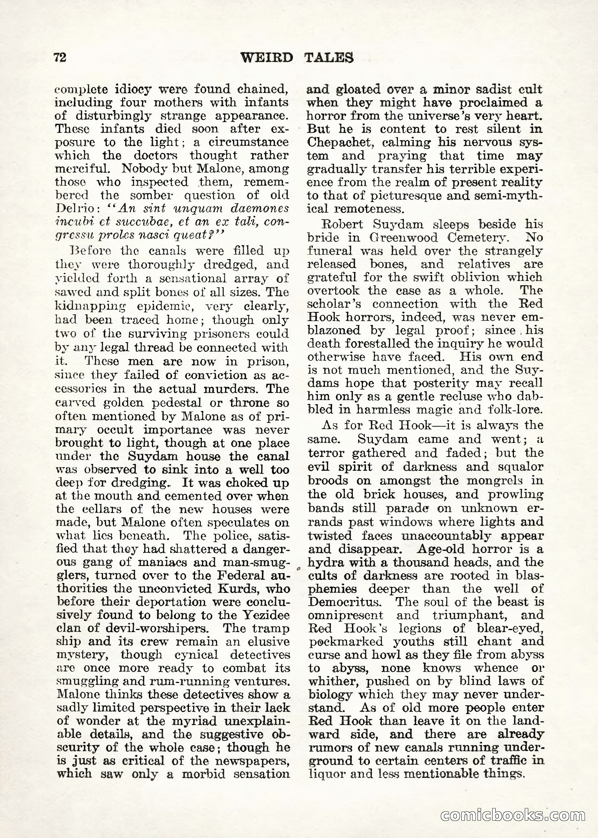 Weird Tales — "Drome" — page 71 of 144