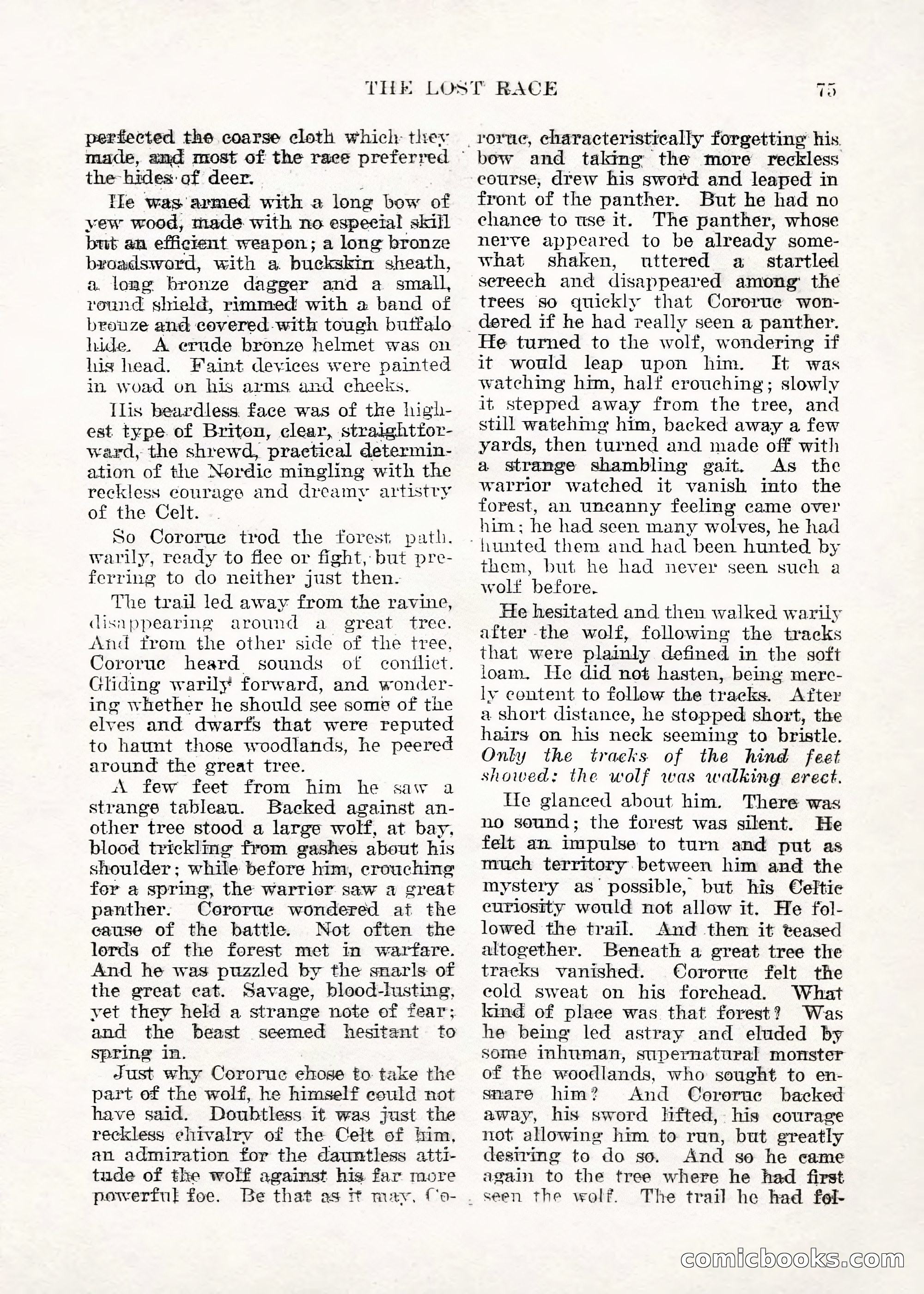 Weird Tales — "Drome" — page 74 of 144