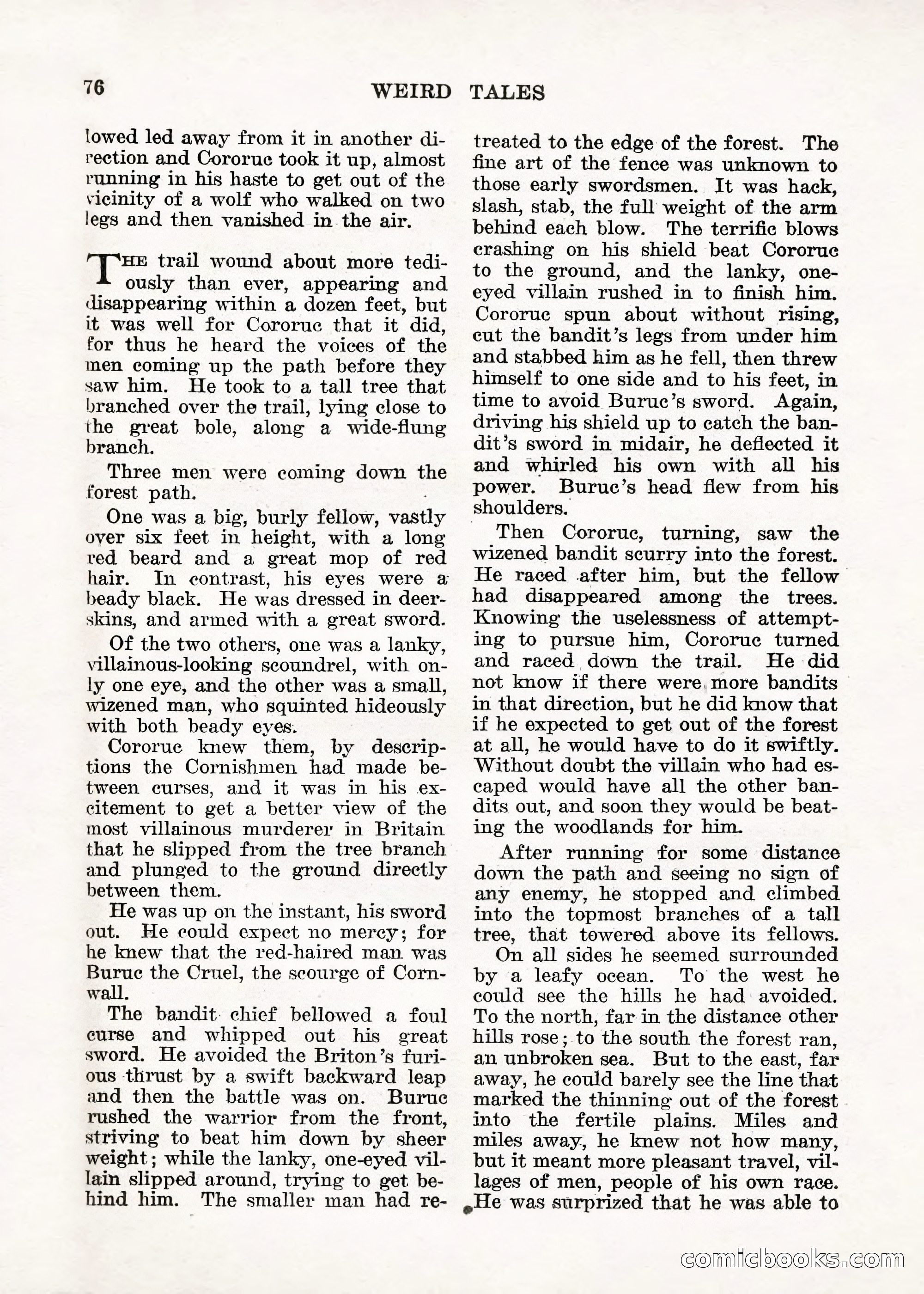 Weird Tales — "Drome" — page 75 of 144
