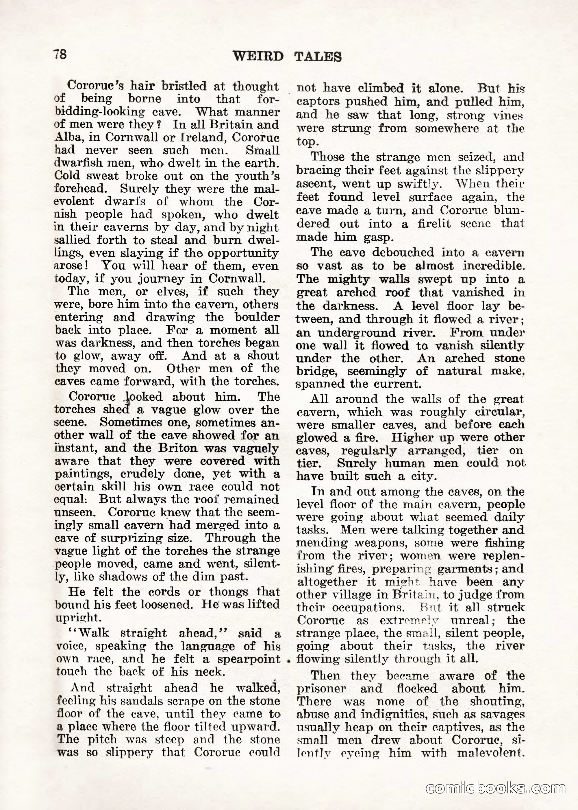 Weird Tales — "Drome" — page 77 of 144