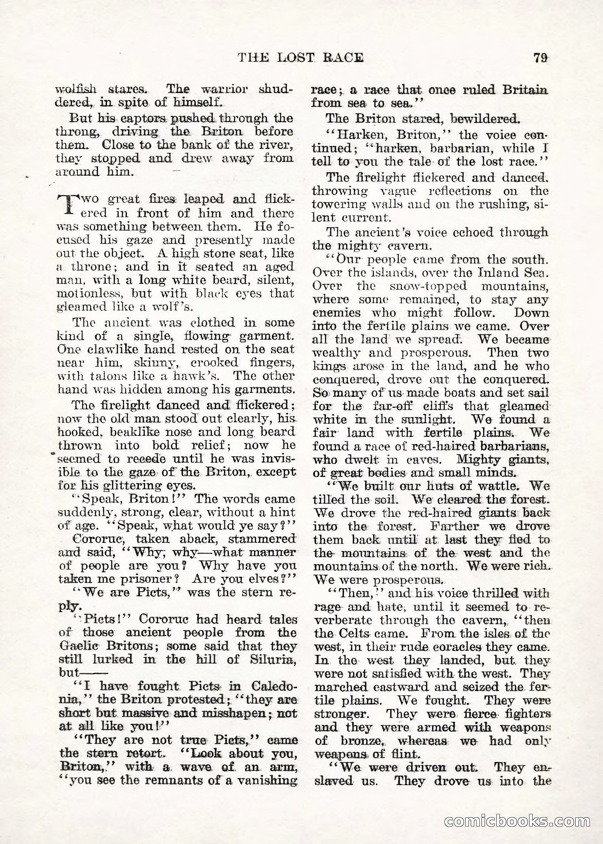 Weird Tales — "Drome" — page 78 of 144