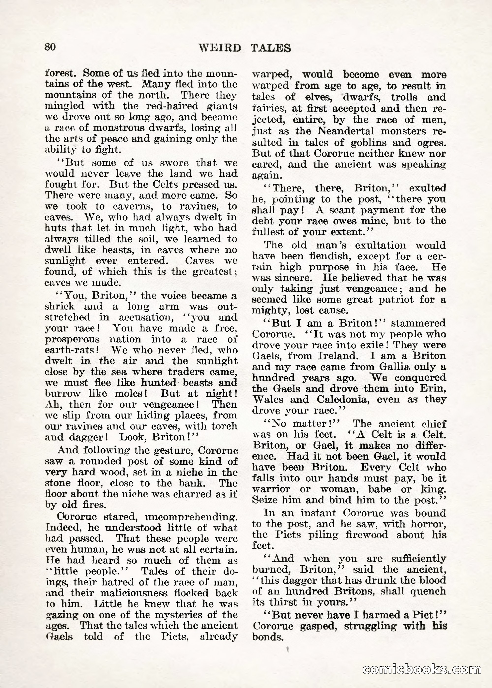 Weird Tales — "Drome" — page 79 of 144