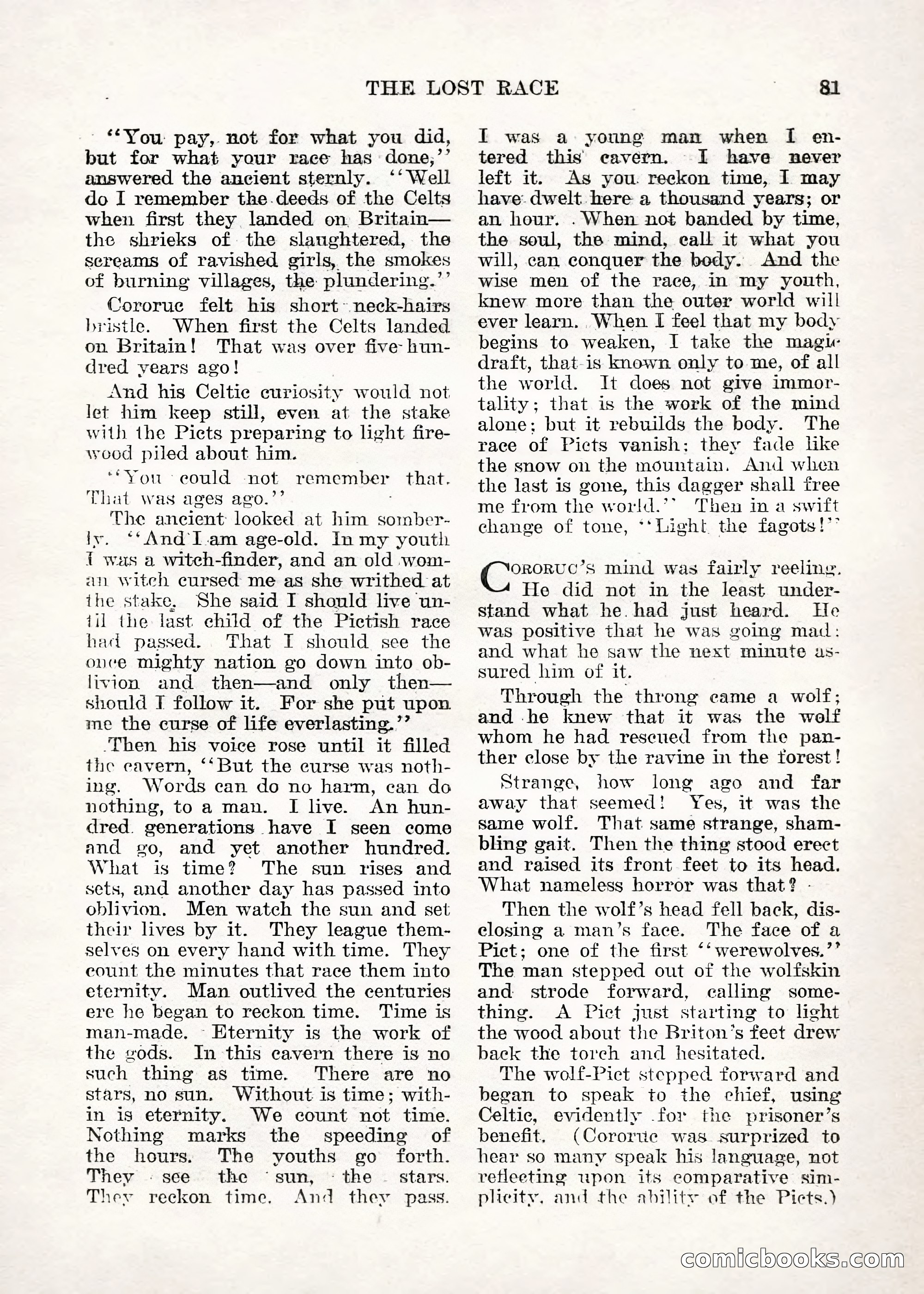 Weird Tales — "Drome" — page 80 of 144