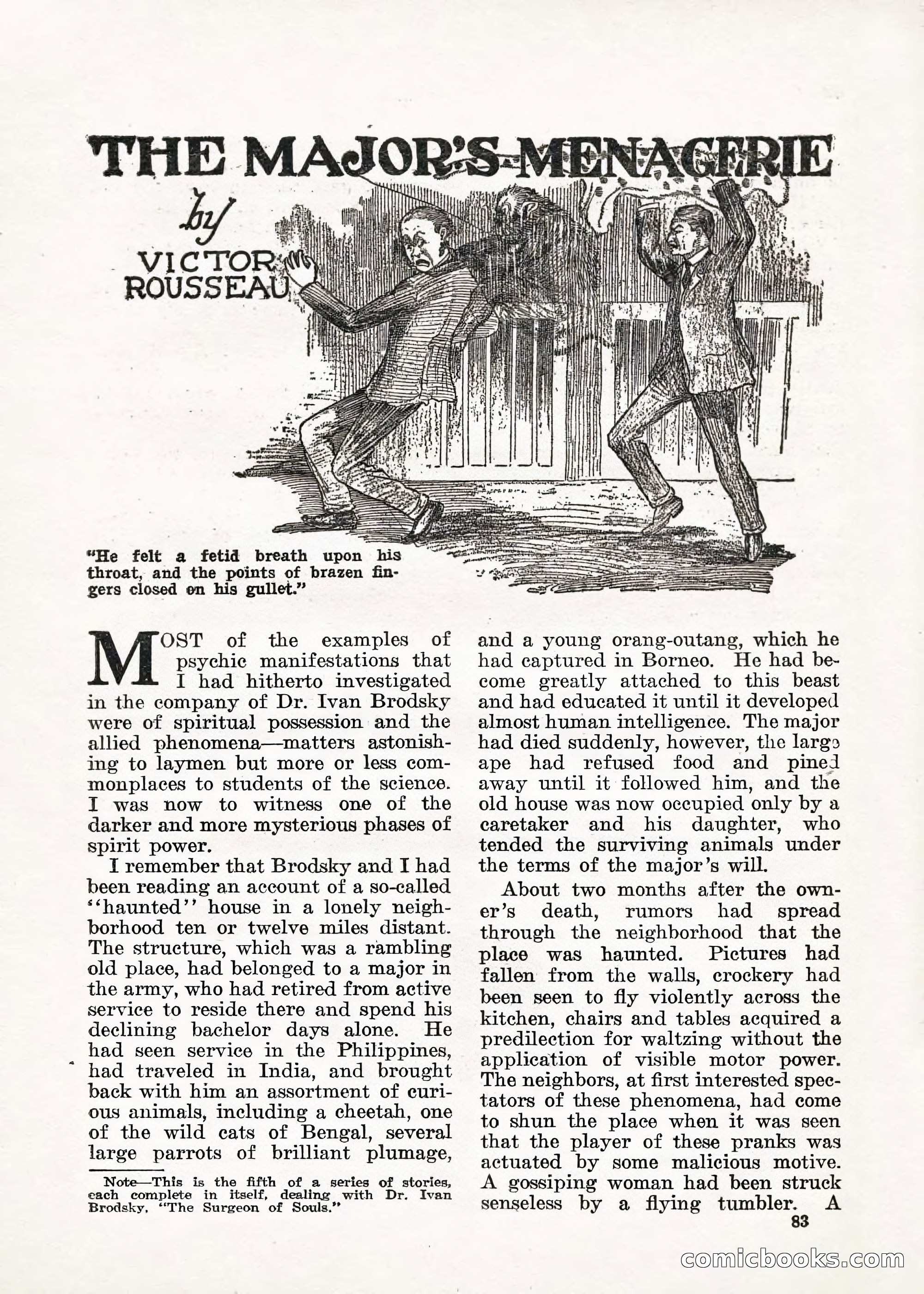 Weird Tales — "Drome" — page 82 of 144