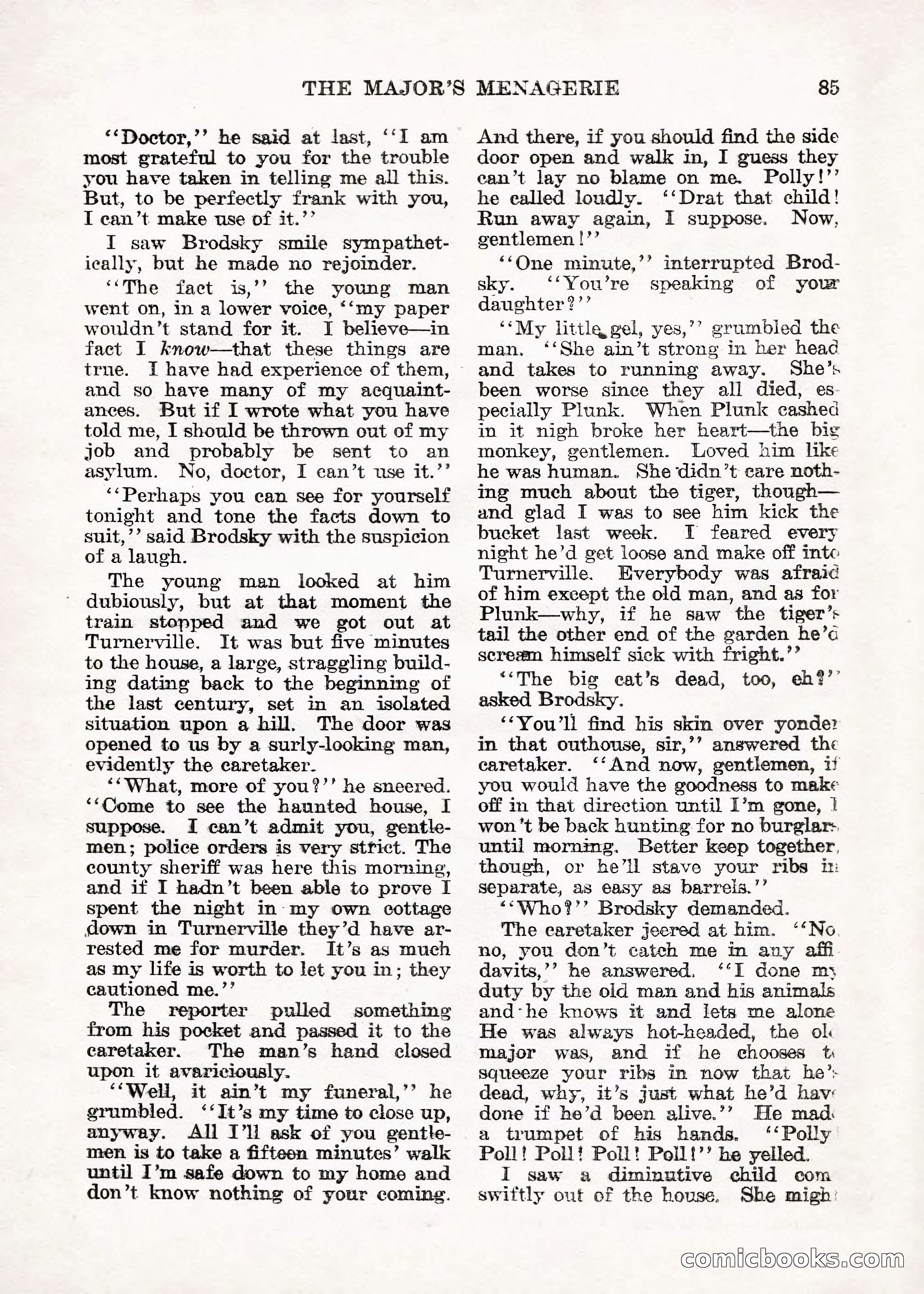 Weird Tales — "Drome" — page 84 of 144