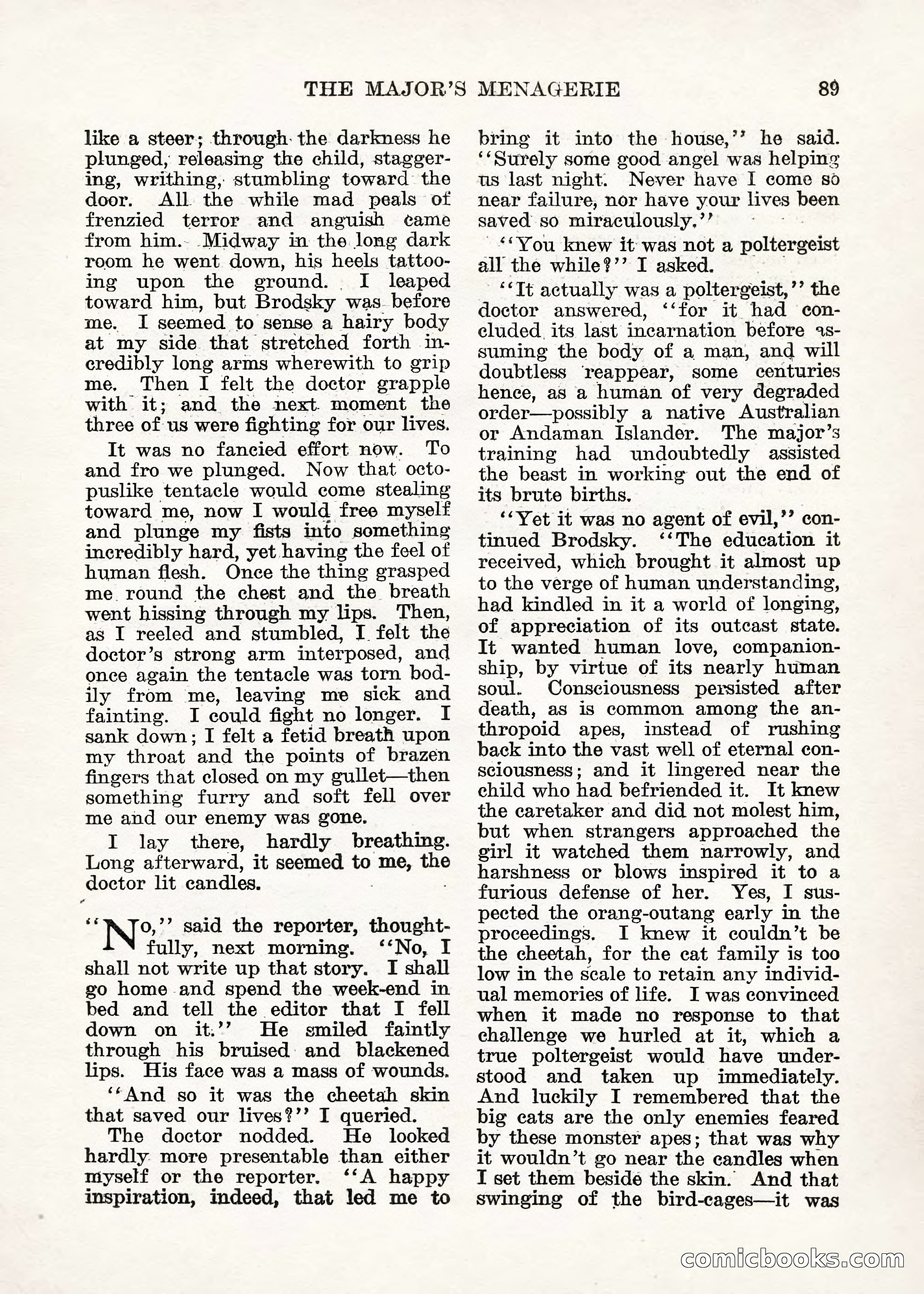 Weird Tales — "Drome" — page 88 of 144