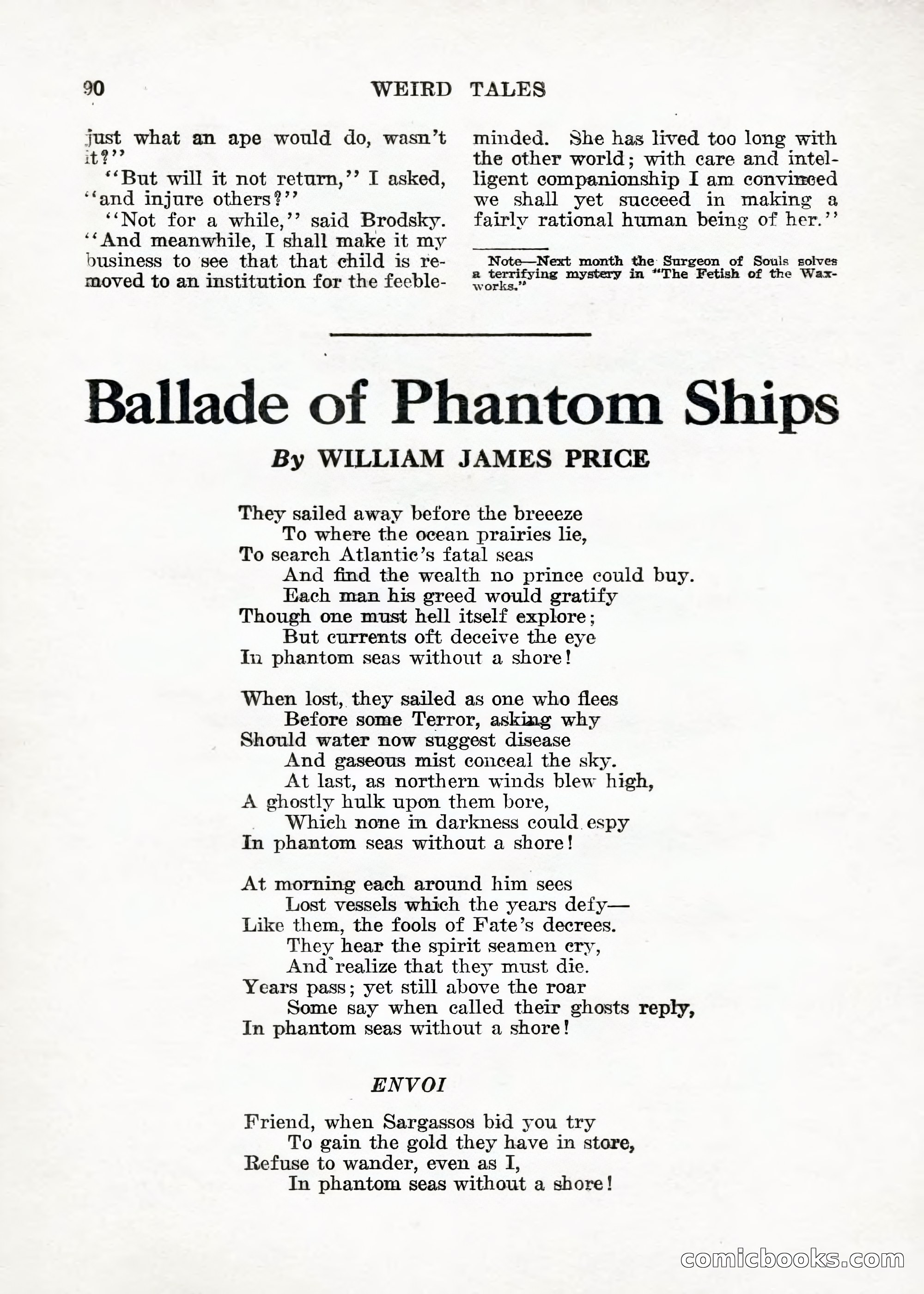 Weird Tales — "Drome" — page 89 of 144