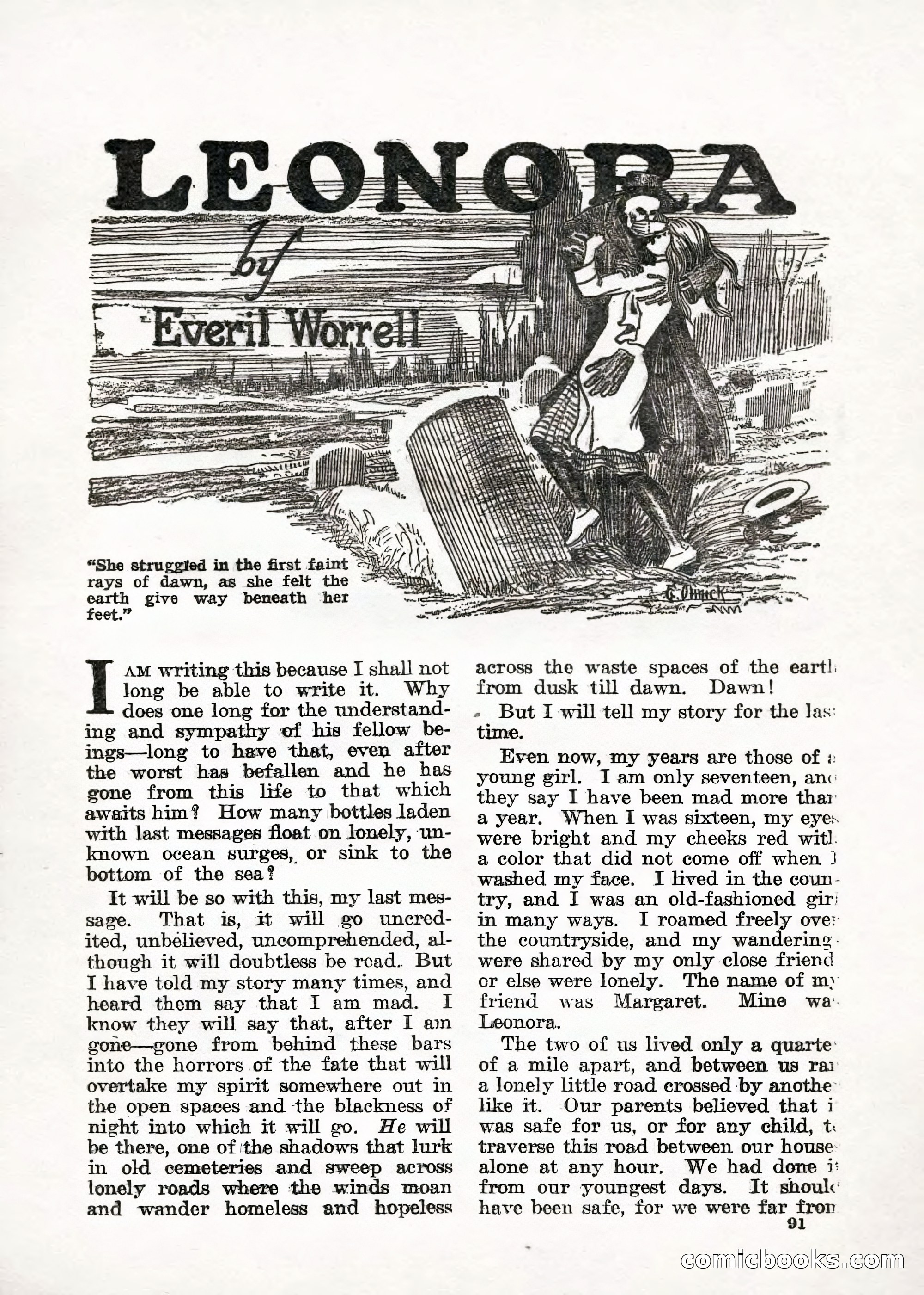 Weird Tales — "Drome" — page 90 of 144