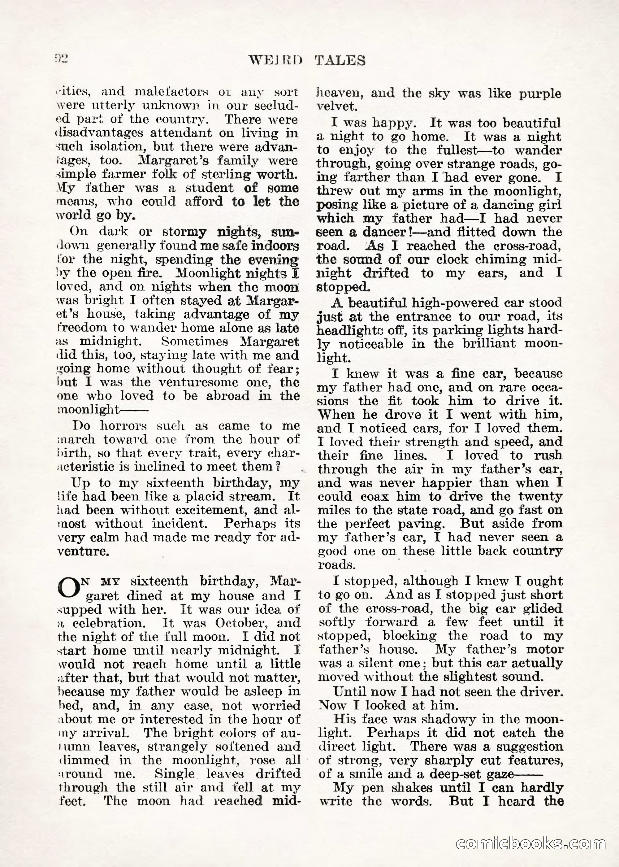 Weird Tales — "Drome" — page 91 of 144