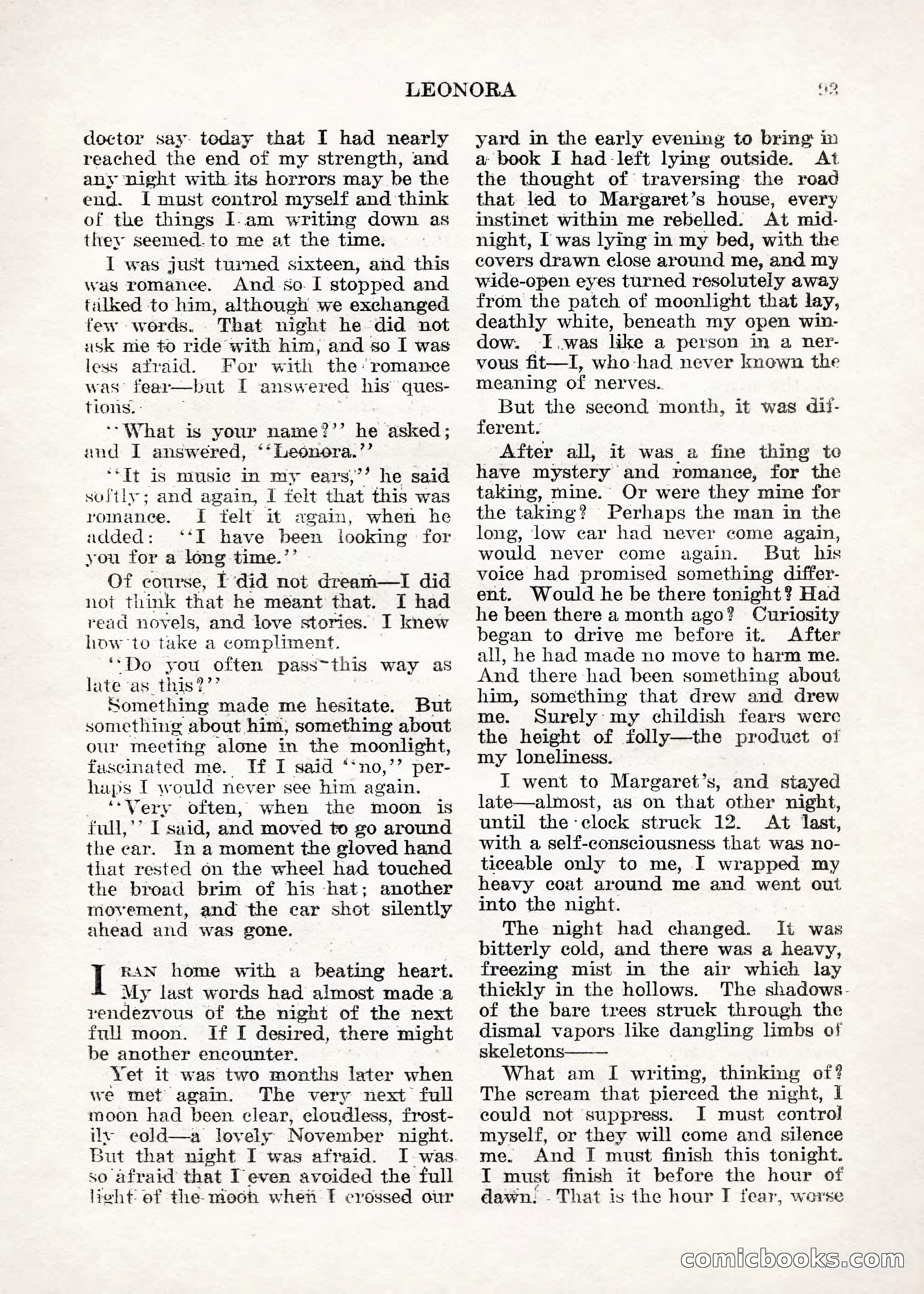 Weird Tales — "Drome" — page 92 of 144