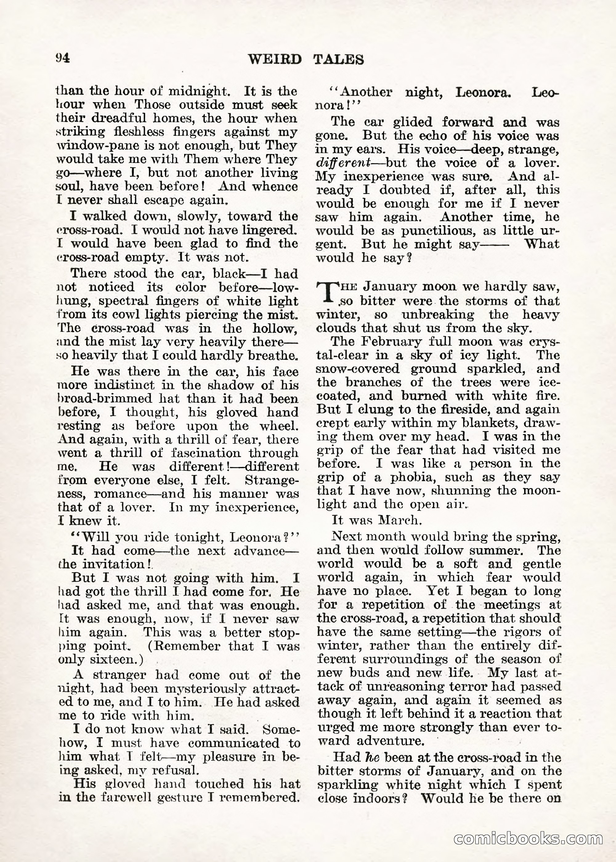 Weird Tales — "Drome" — page 93 of 144