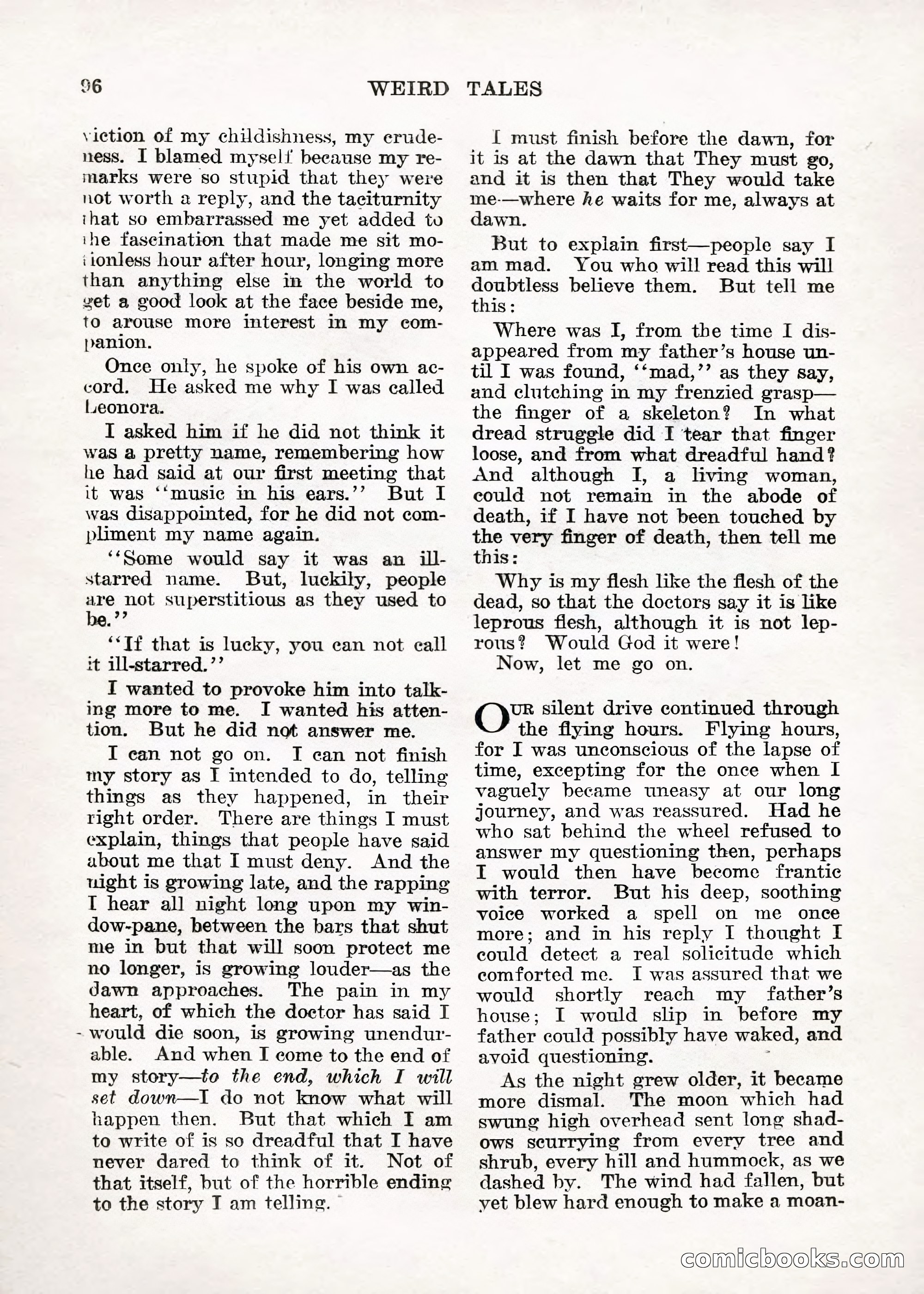Weird Tales — "Drome" — page 95 of 144