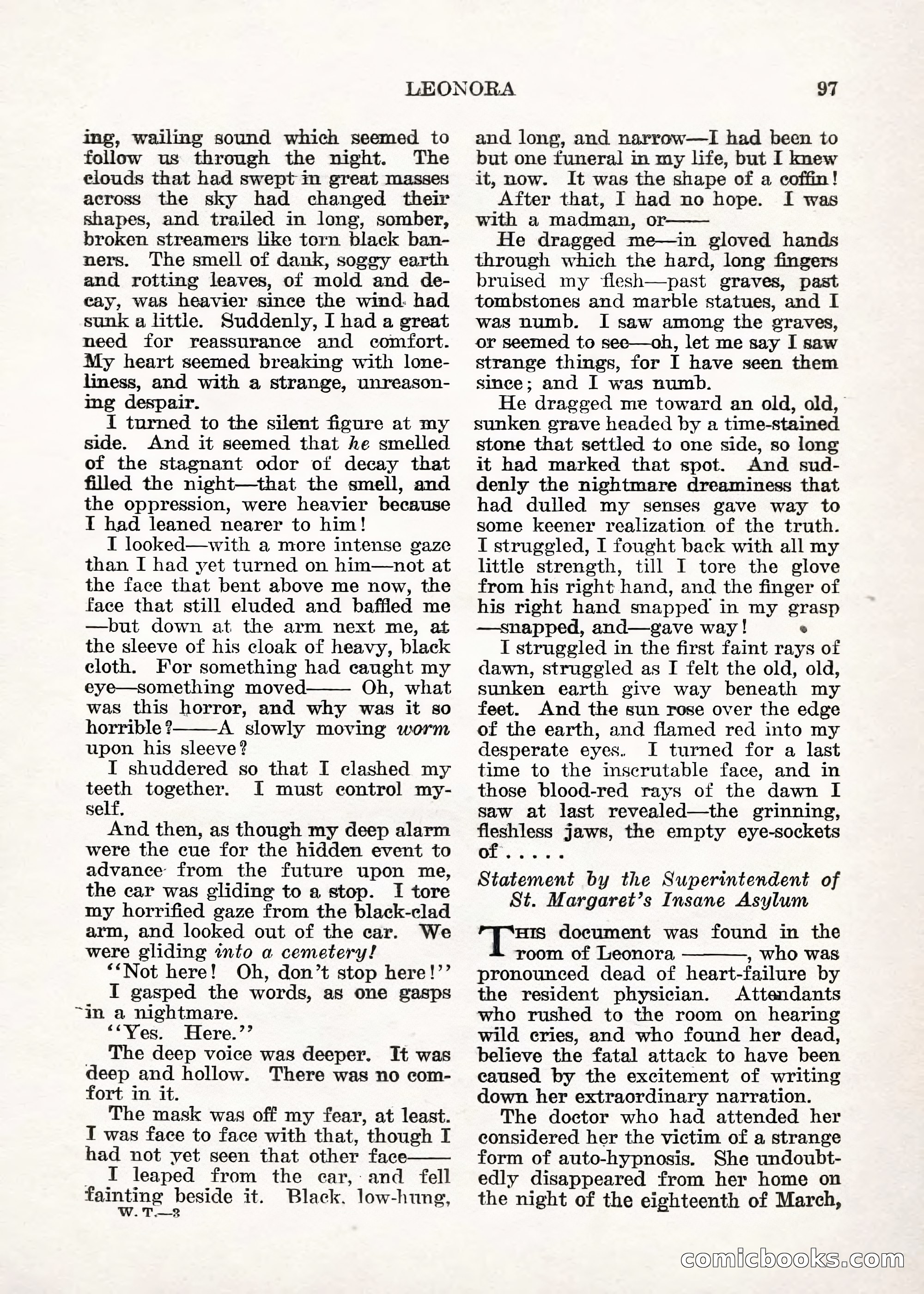 Weird Tales — "Drome" — page 96 of 144