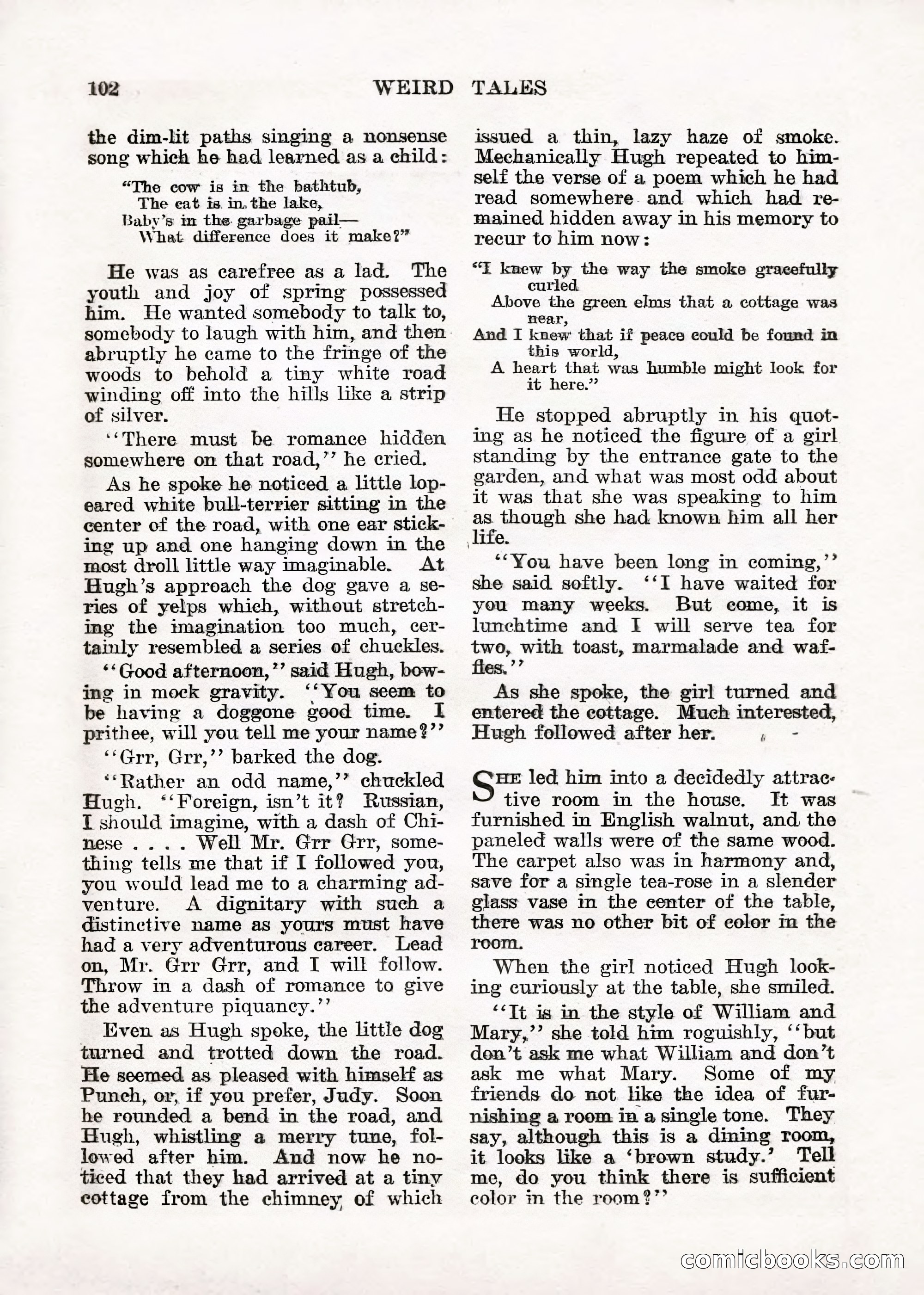 Weird Tales — "Drome" — page 101 of 144