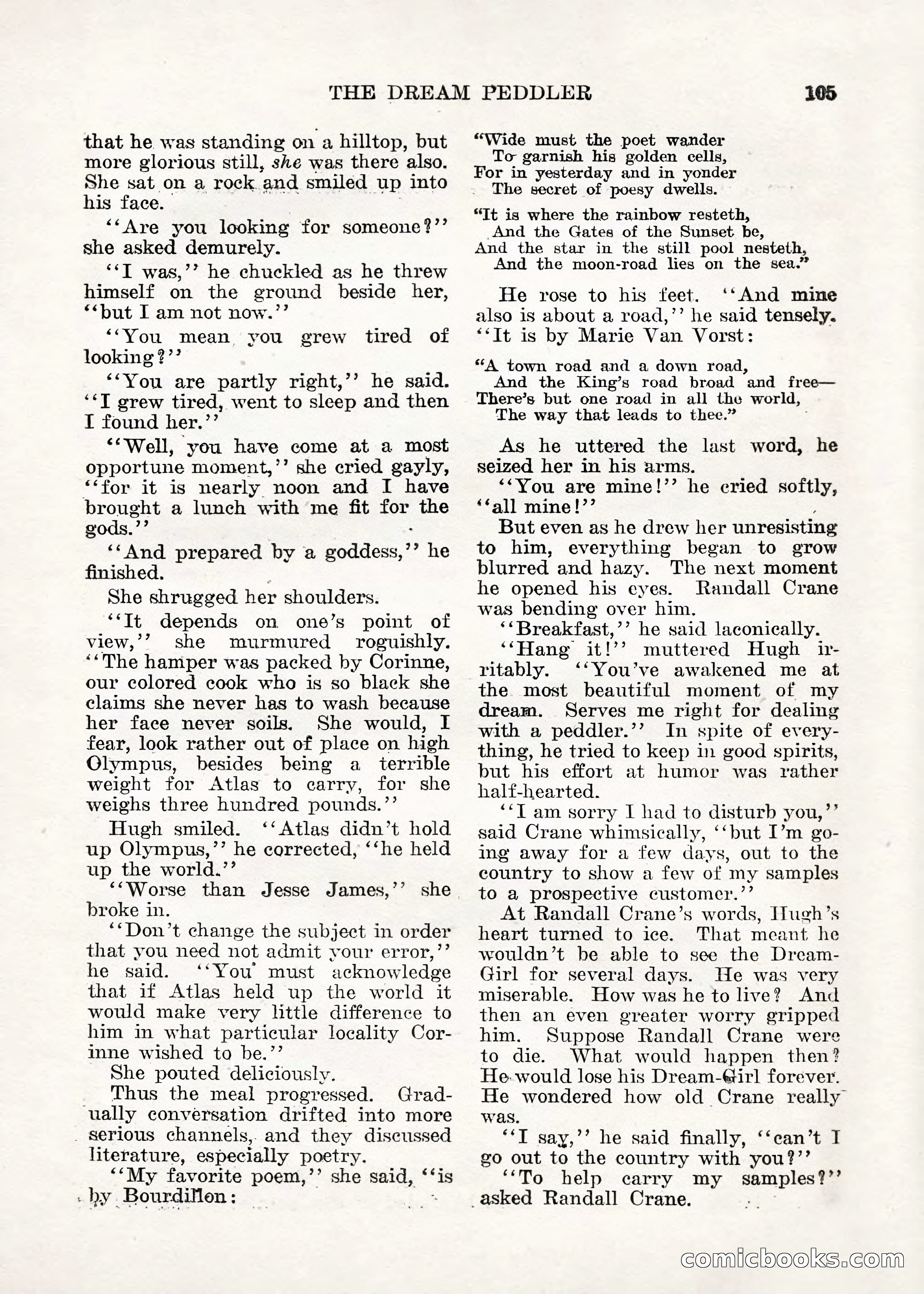 Weird Tales — "Drome" — page 104 of 144