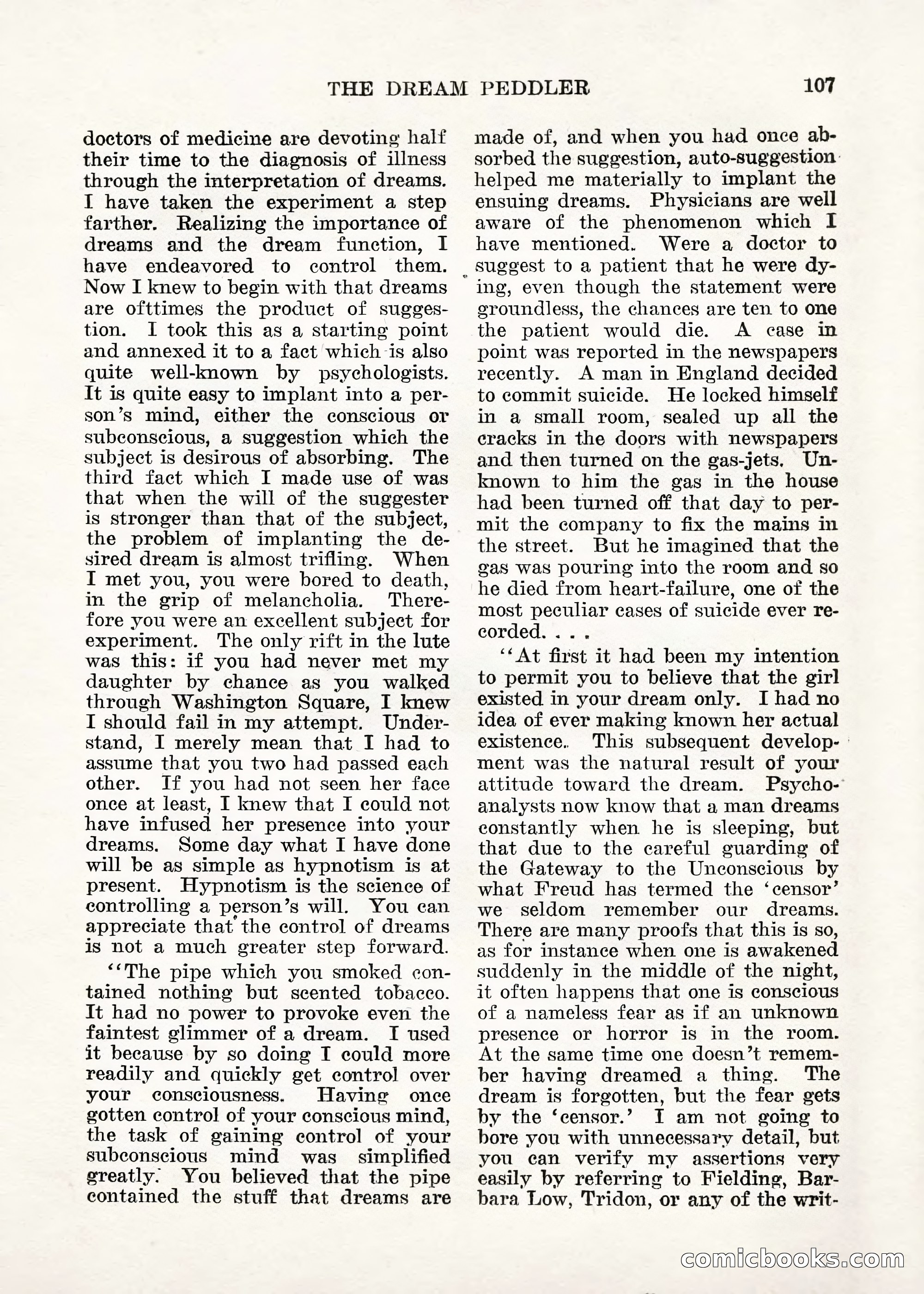 Weird Tales — "Drome" — page 106 of 144
