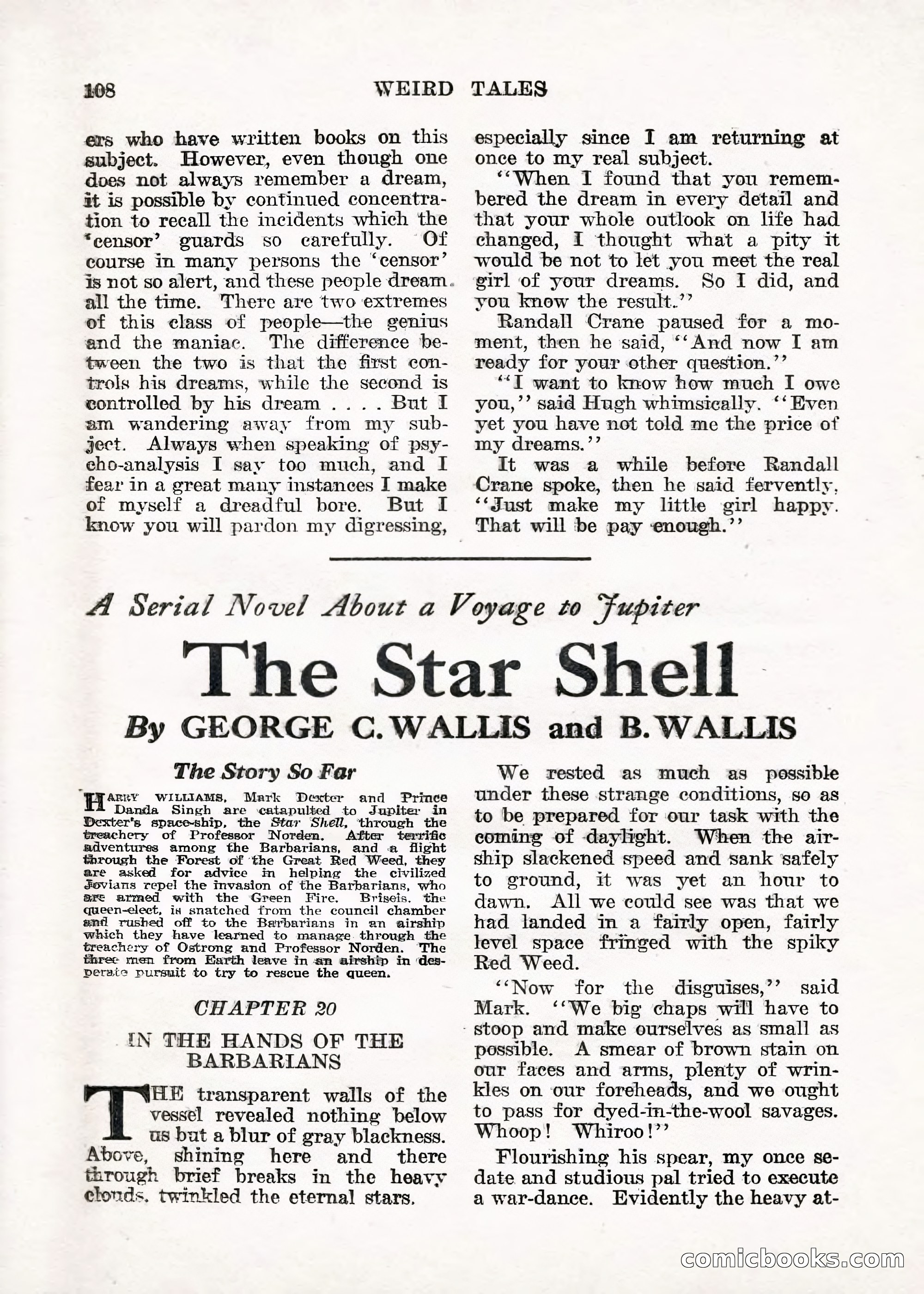 Weird Tales — "Drome" — page 107 of 144