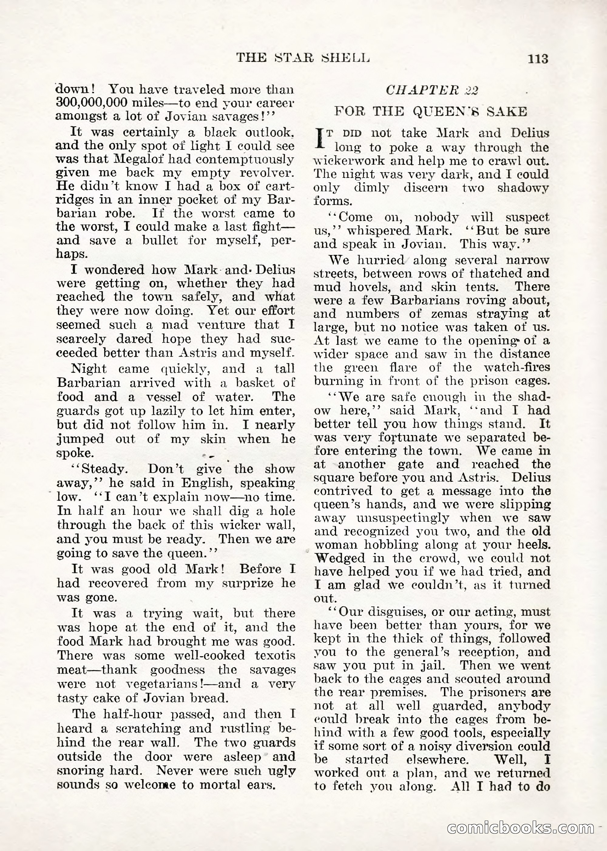 Weird Tales — "Drome" — page 112 of 144