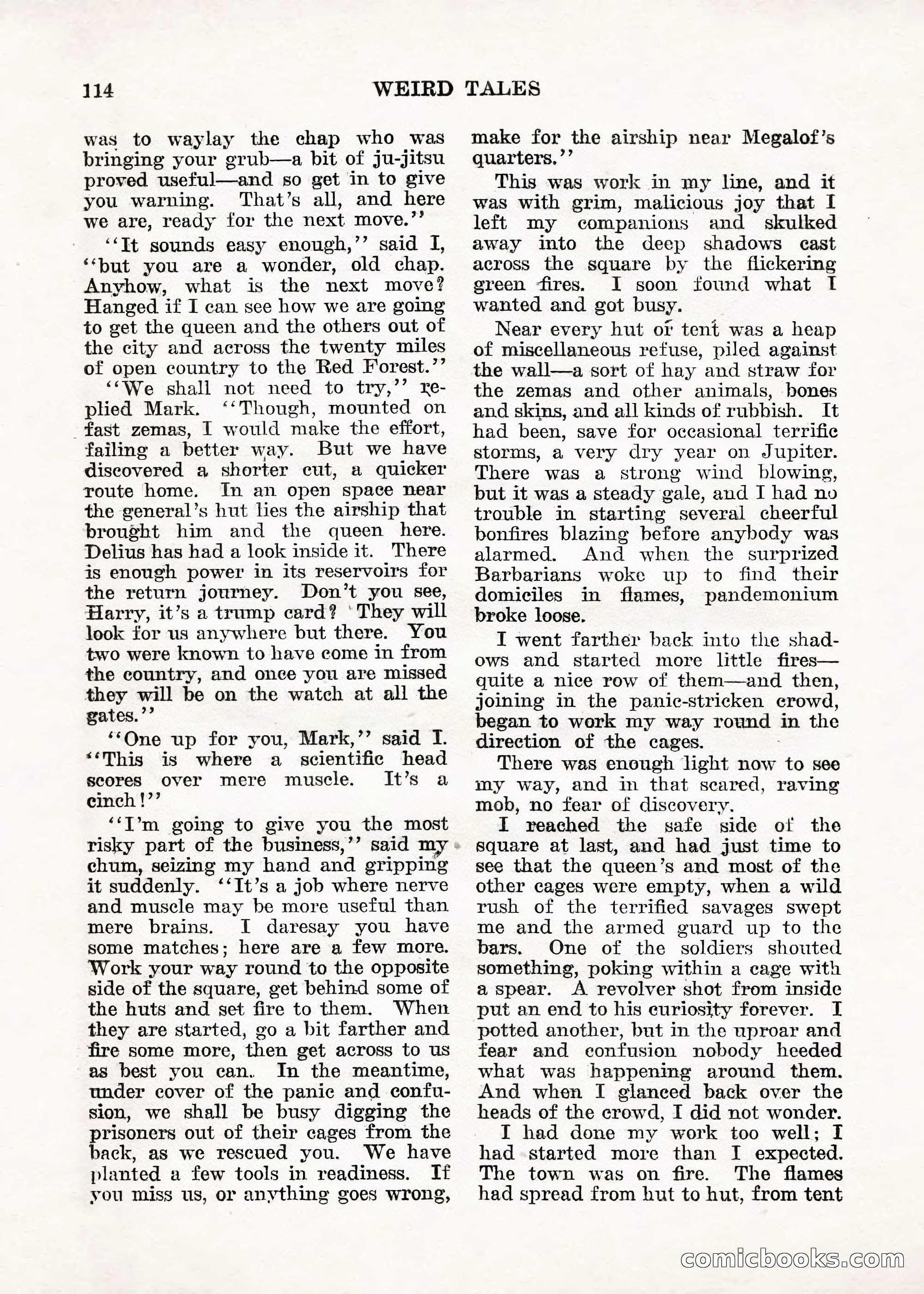 Weird Tales — "Drome" — page 113 of 144