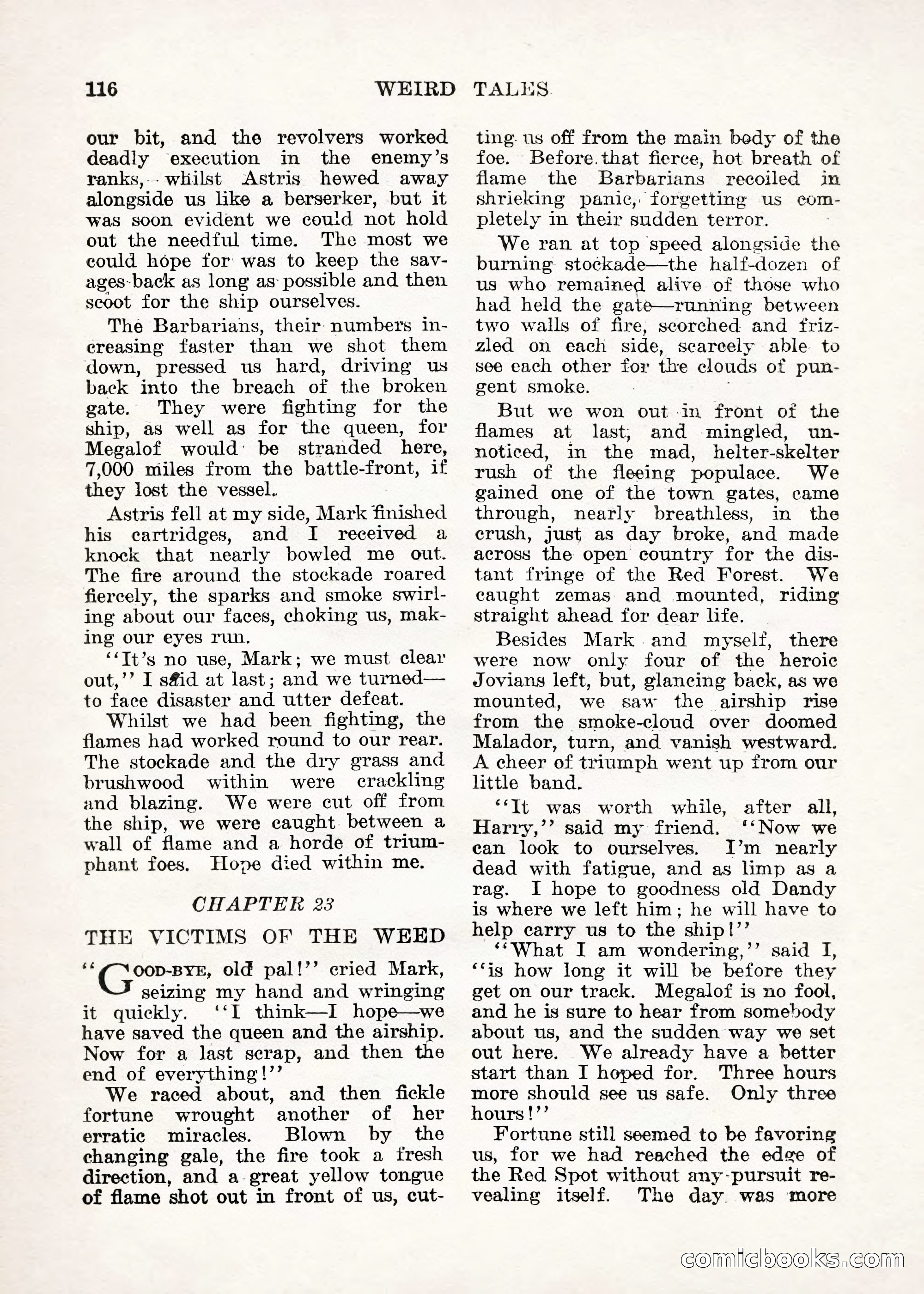 Weird Tales — "Drome" — page 115 of 144