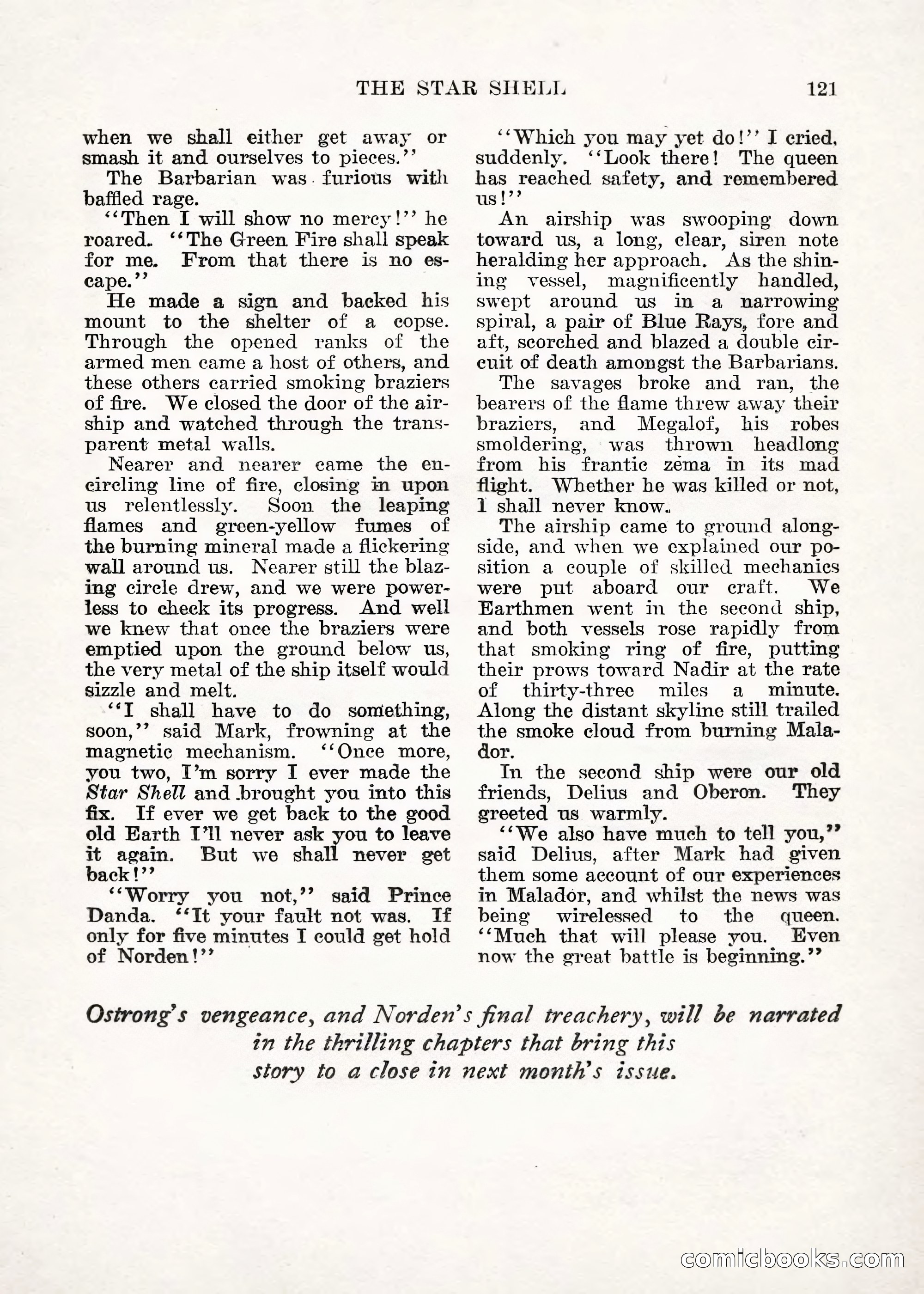 Weird Tales — "Drome" — page 120 of 144