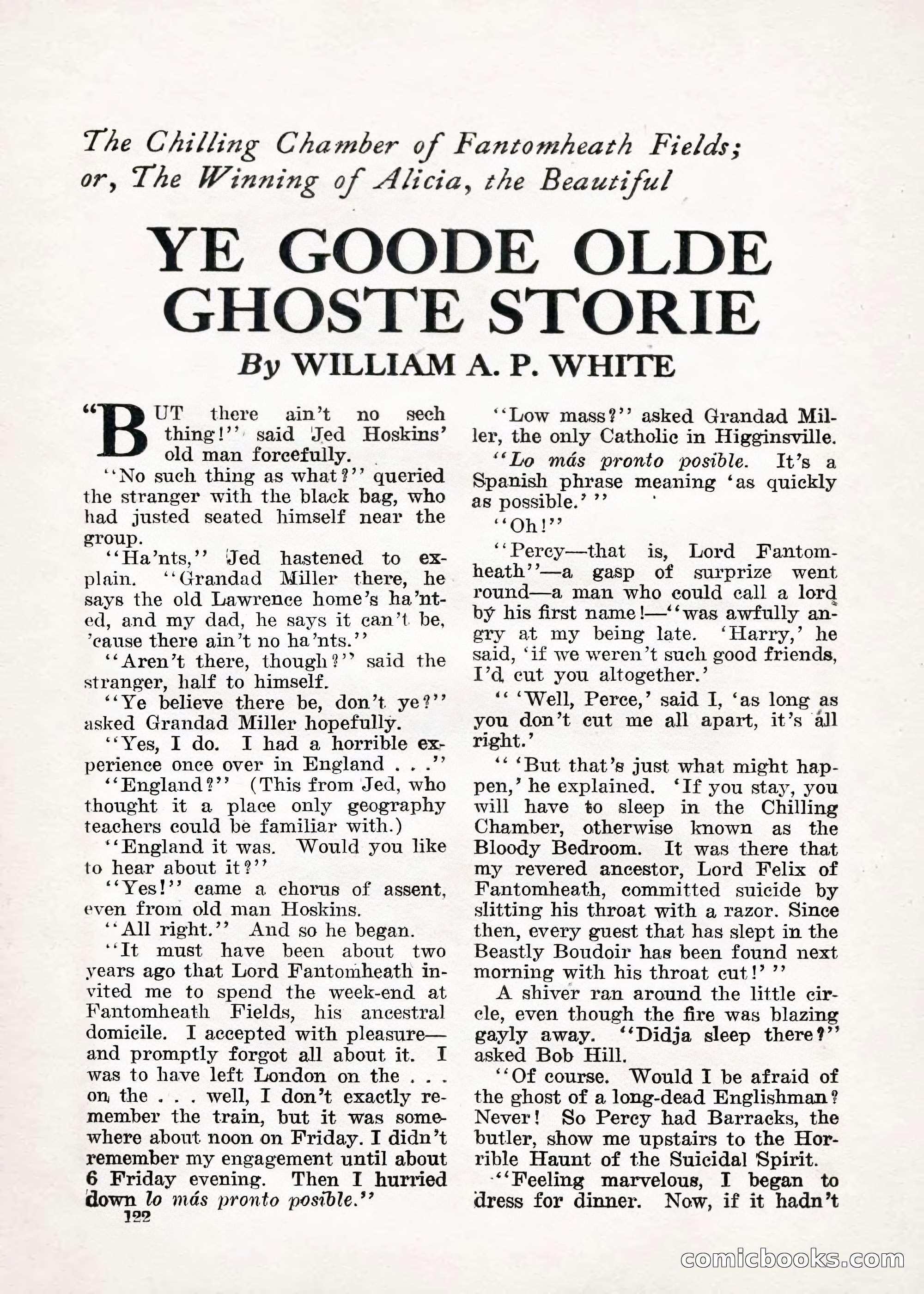 Weird Tales — "Drome" — page 121 of 144