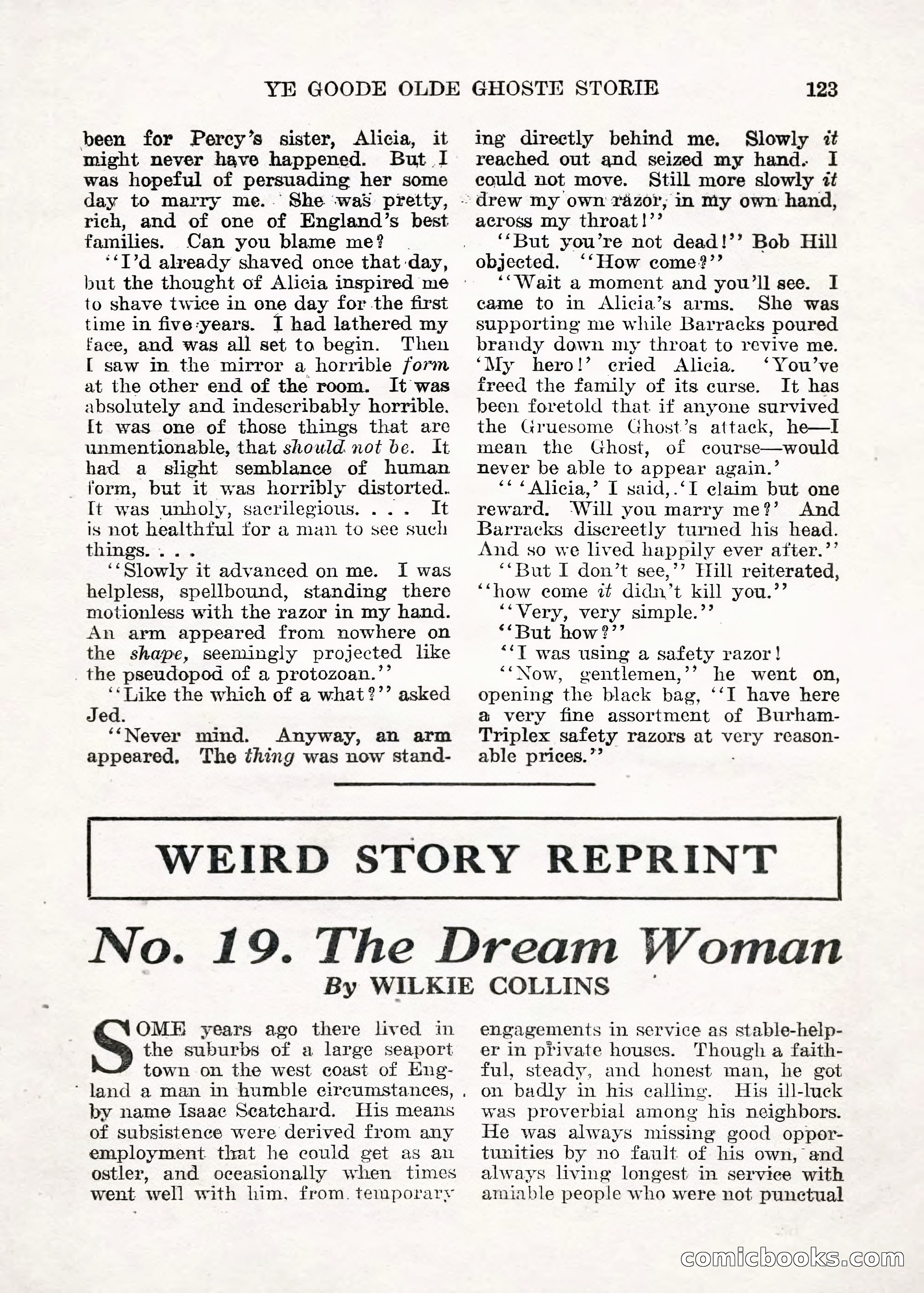 Weird Tales — "Drome" — page 122 of 144