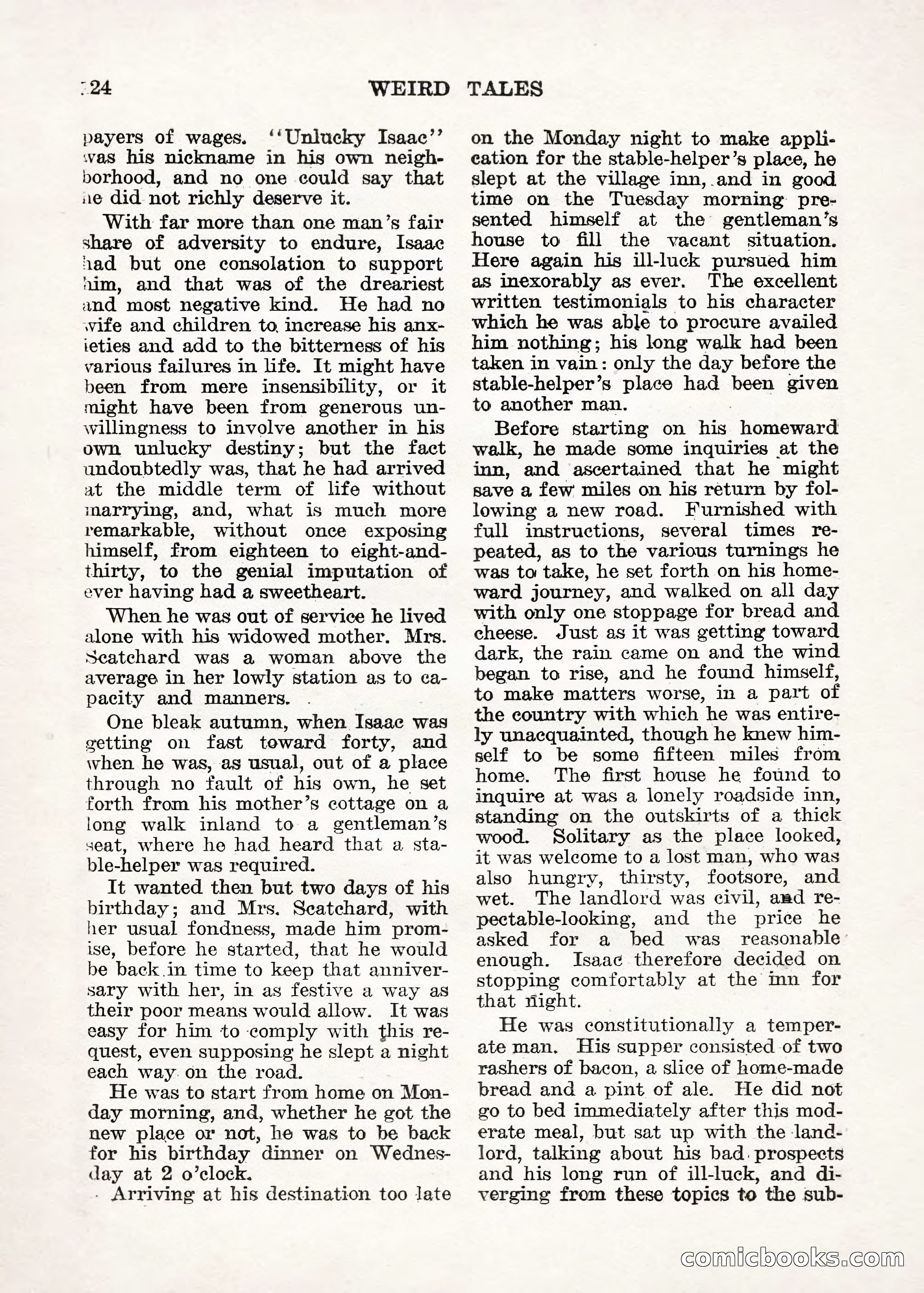 Weird Tales — "Drome" — page 123 of 144