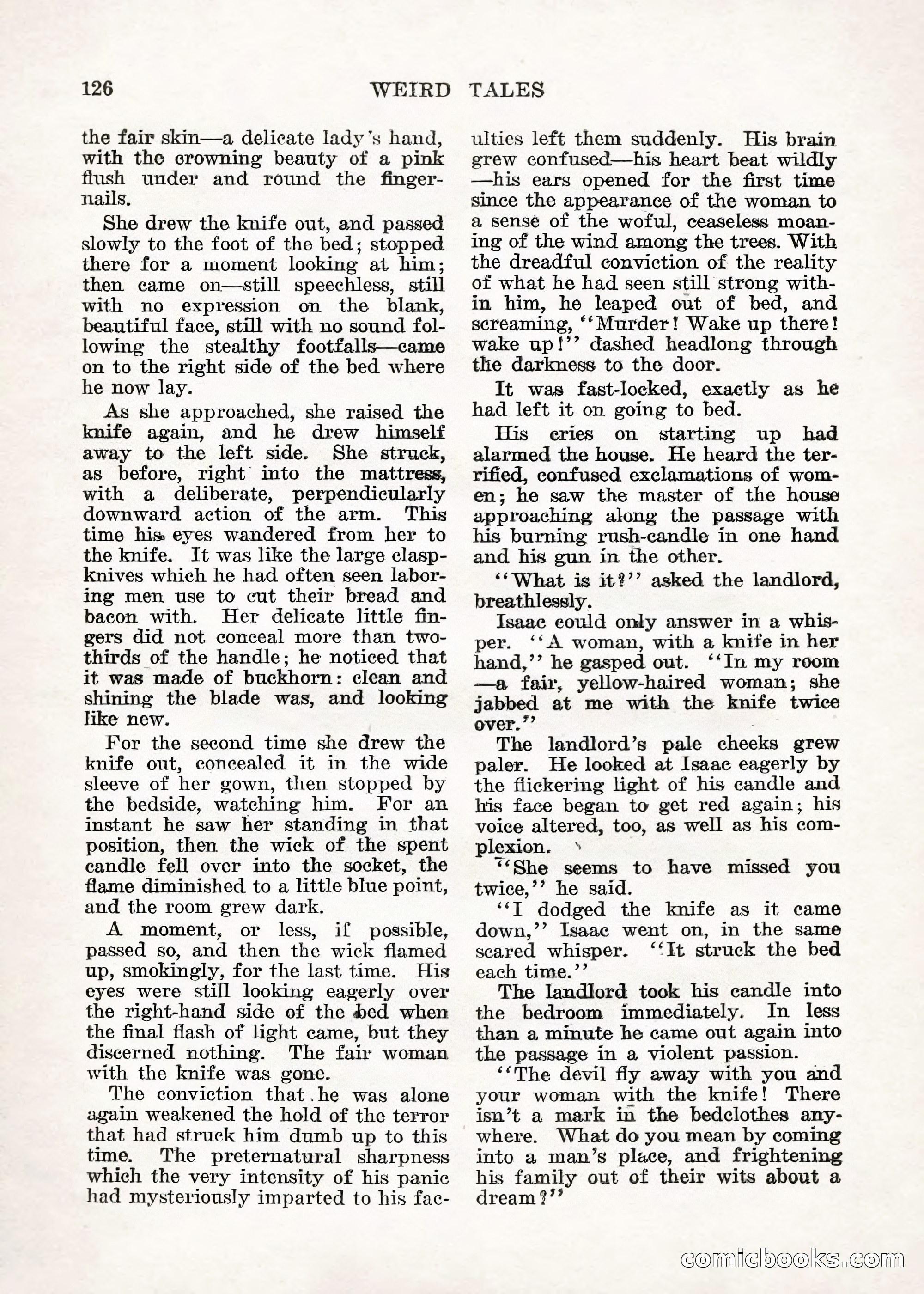 Weird Tales — "Drome" — page 125 of 144