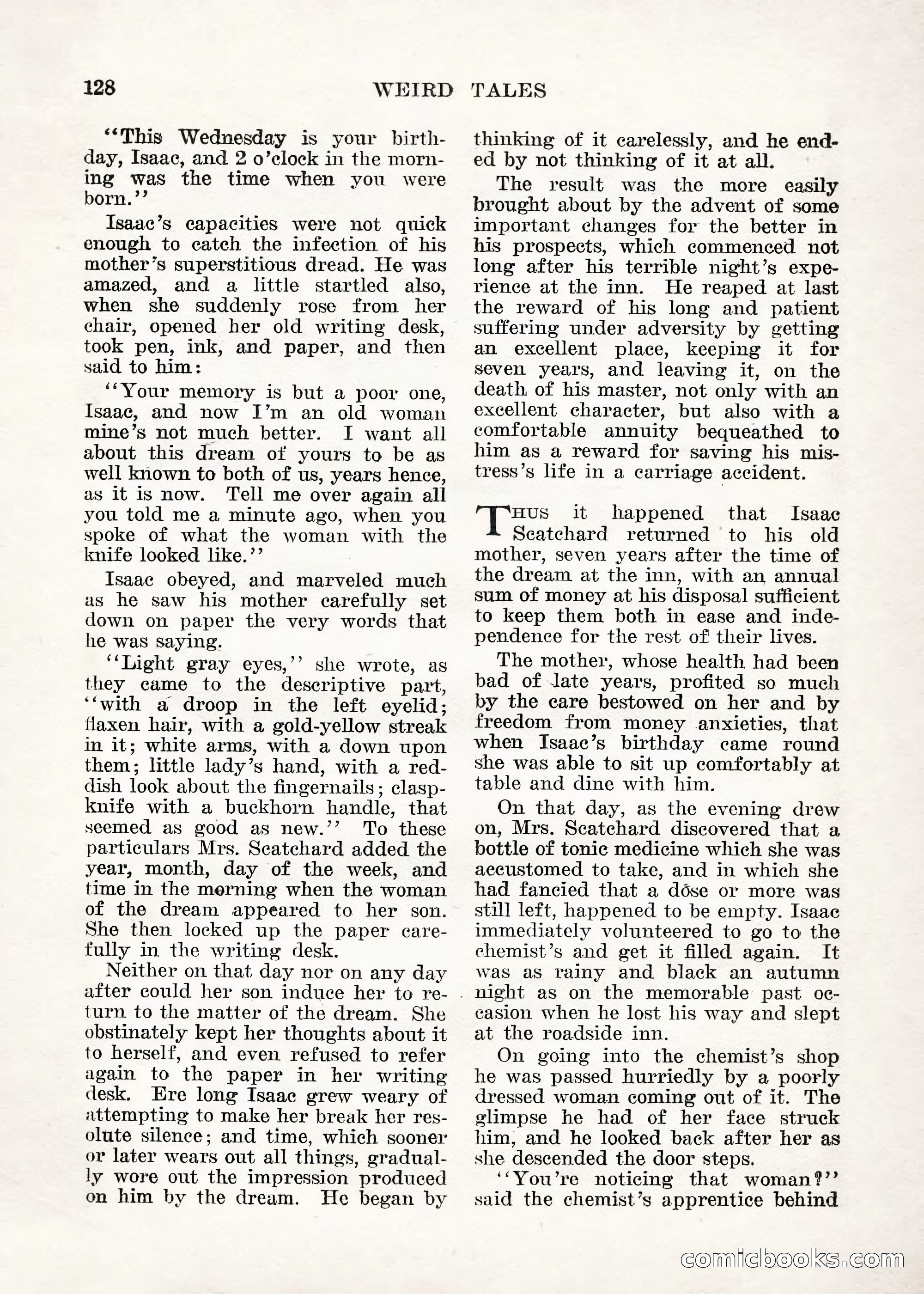 Weird Tales — "Drome" — page 127 of 144