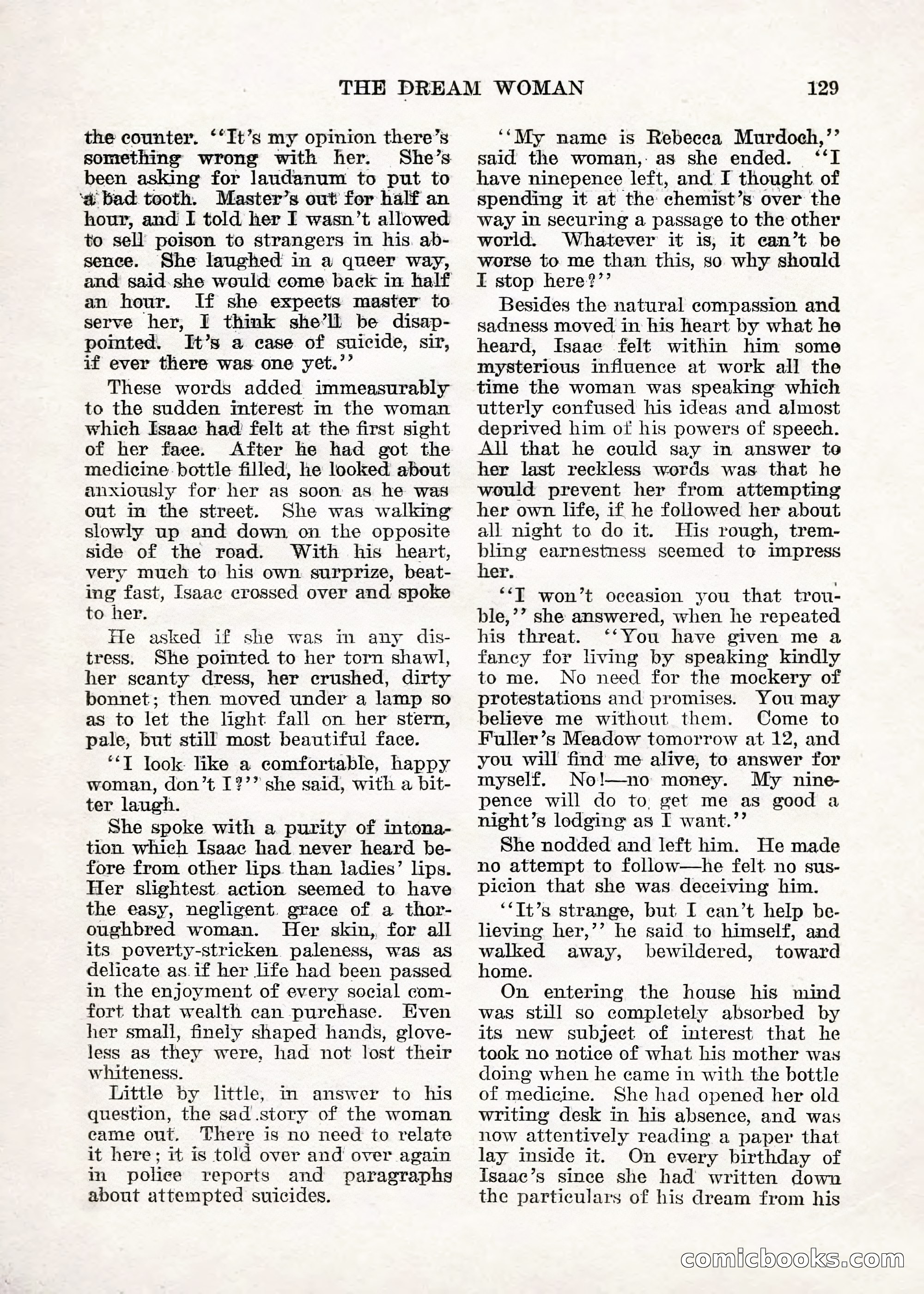 Weird Tales — "Drome" — page 128 of 144
