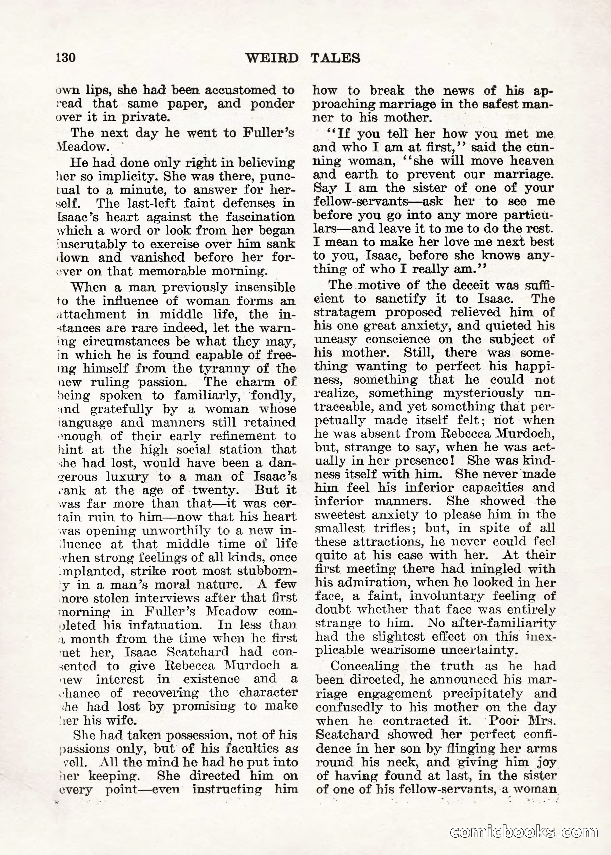 Weird Tales — "Drome" — page 129 of 144