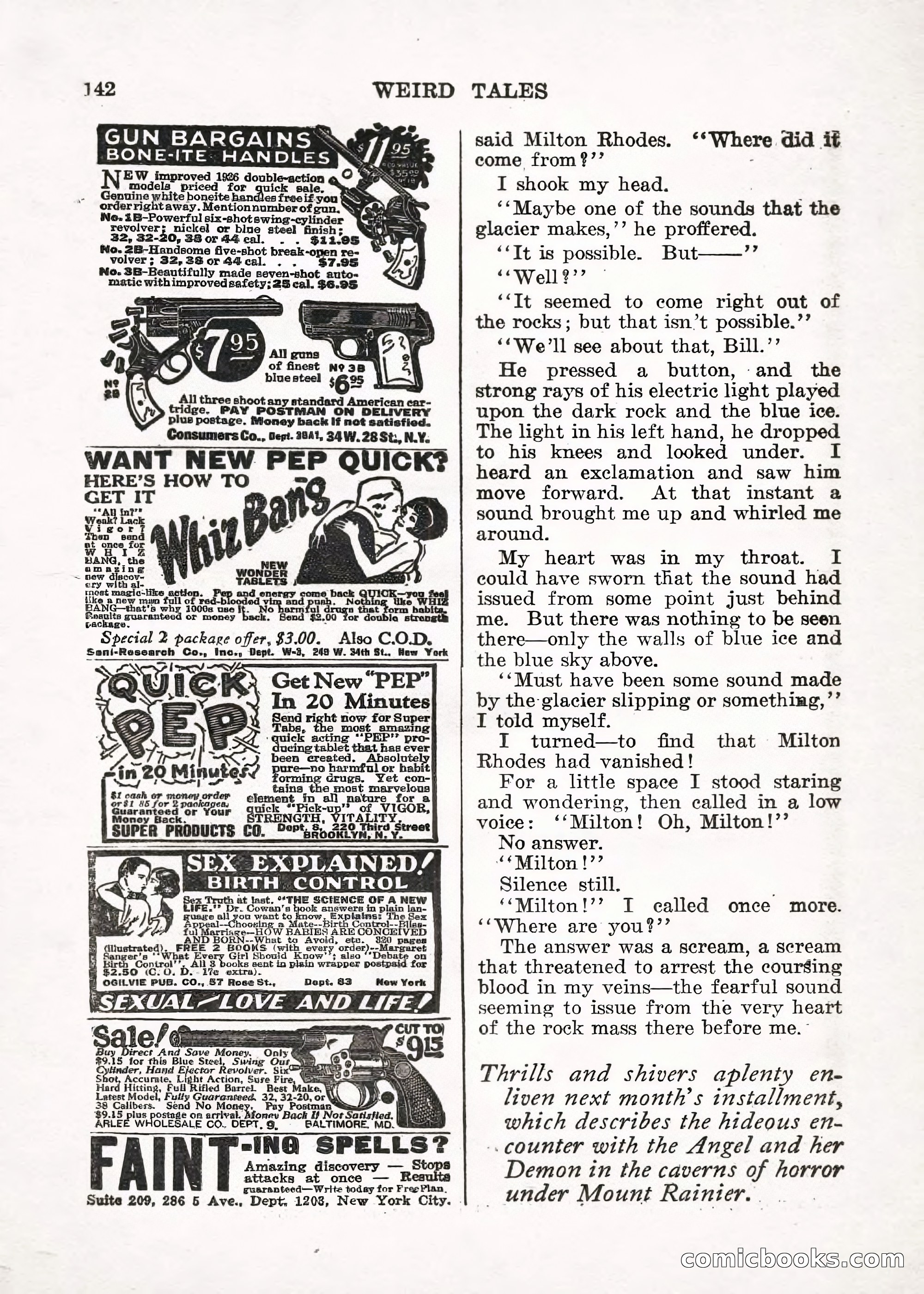 Weird Tales — "Drome" — page 141 of 144