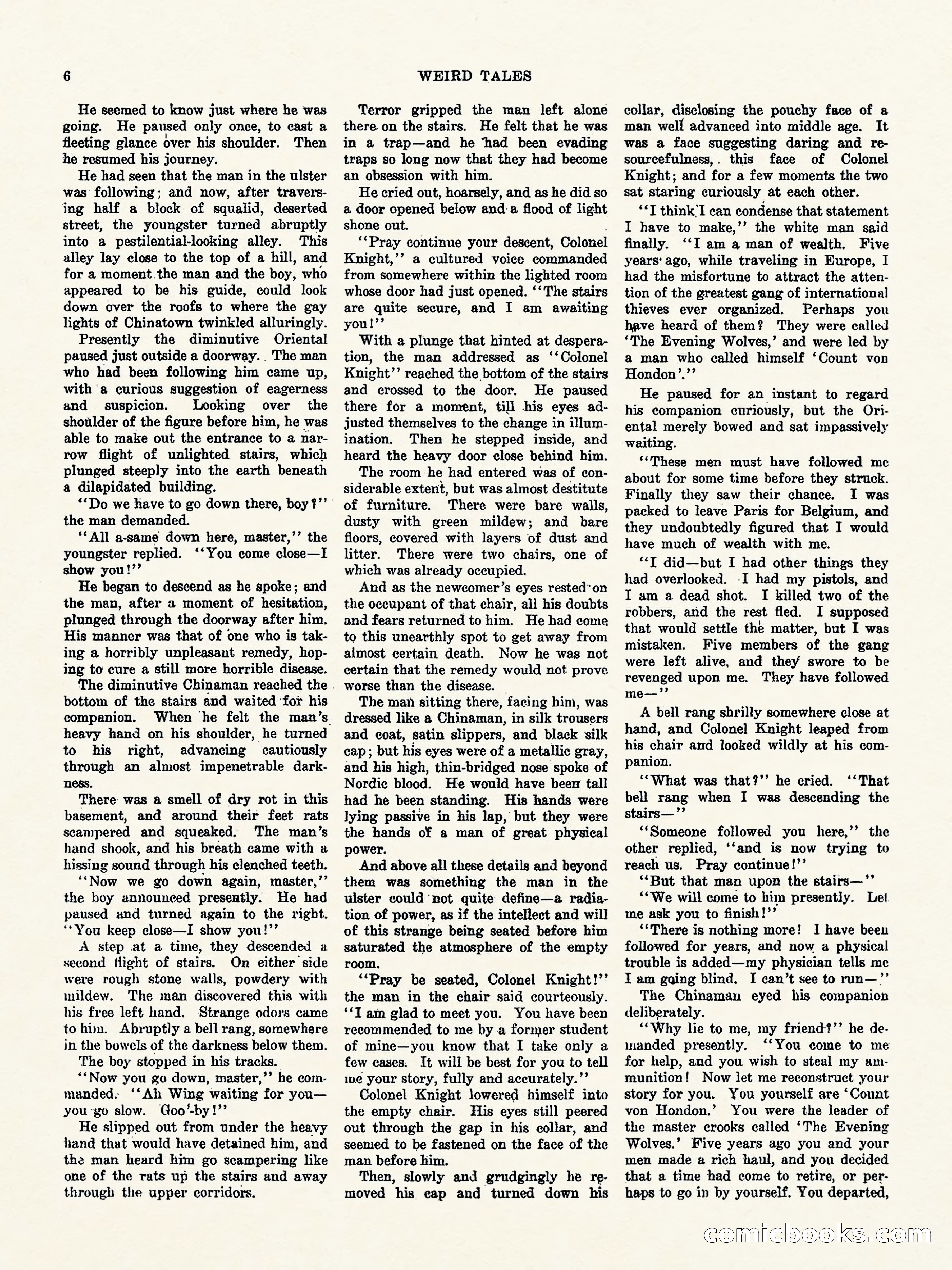 Weird Tales, Vol. 1, No. 4 — page 7 of 122