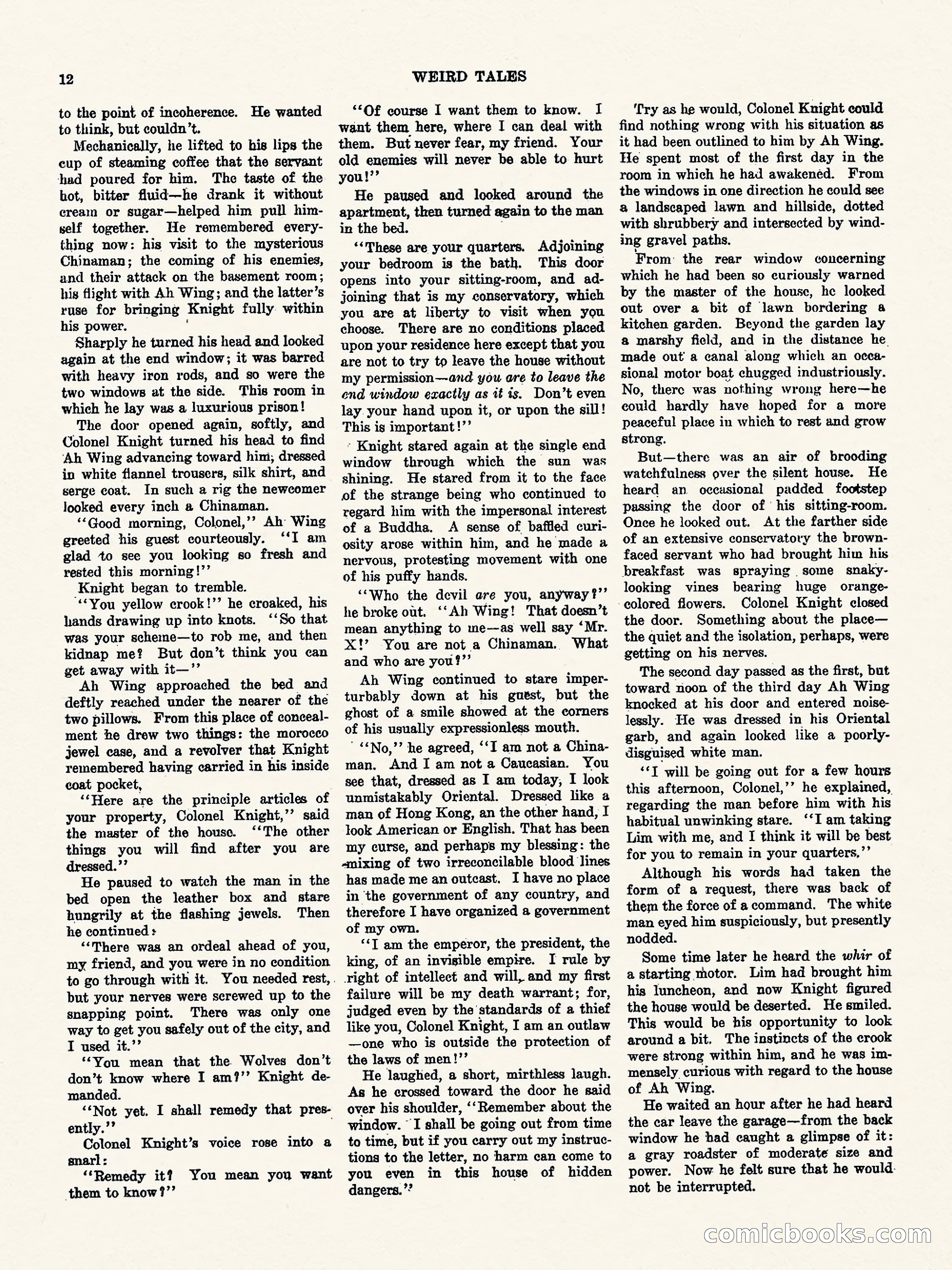 Weird Tales, Vol. 1, No. 4 — page 13 of 122