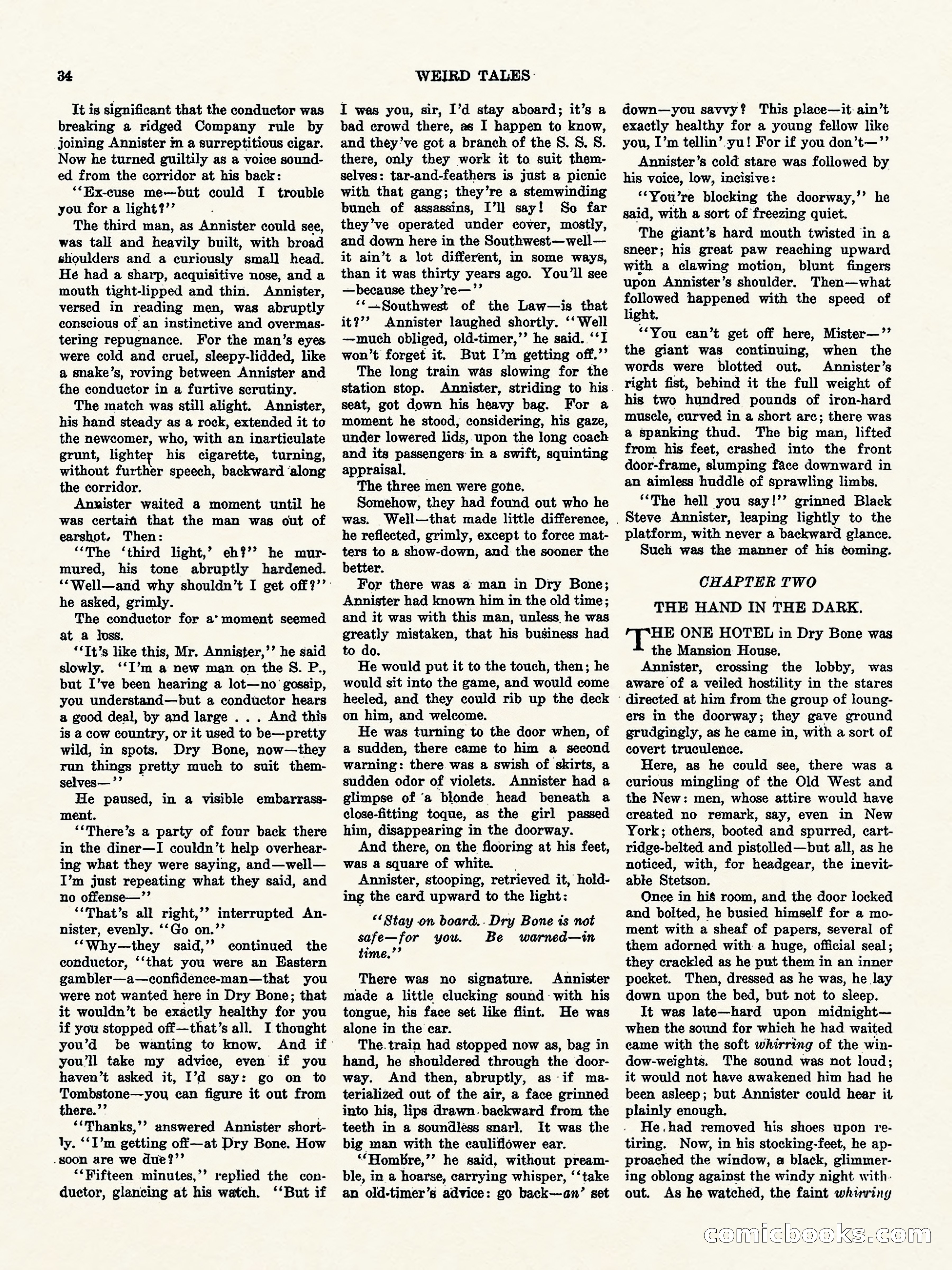 Weird Tales, Vol. 1, No. 4 — page 35 of 122