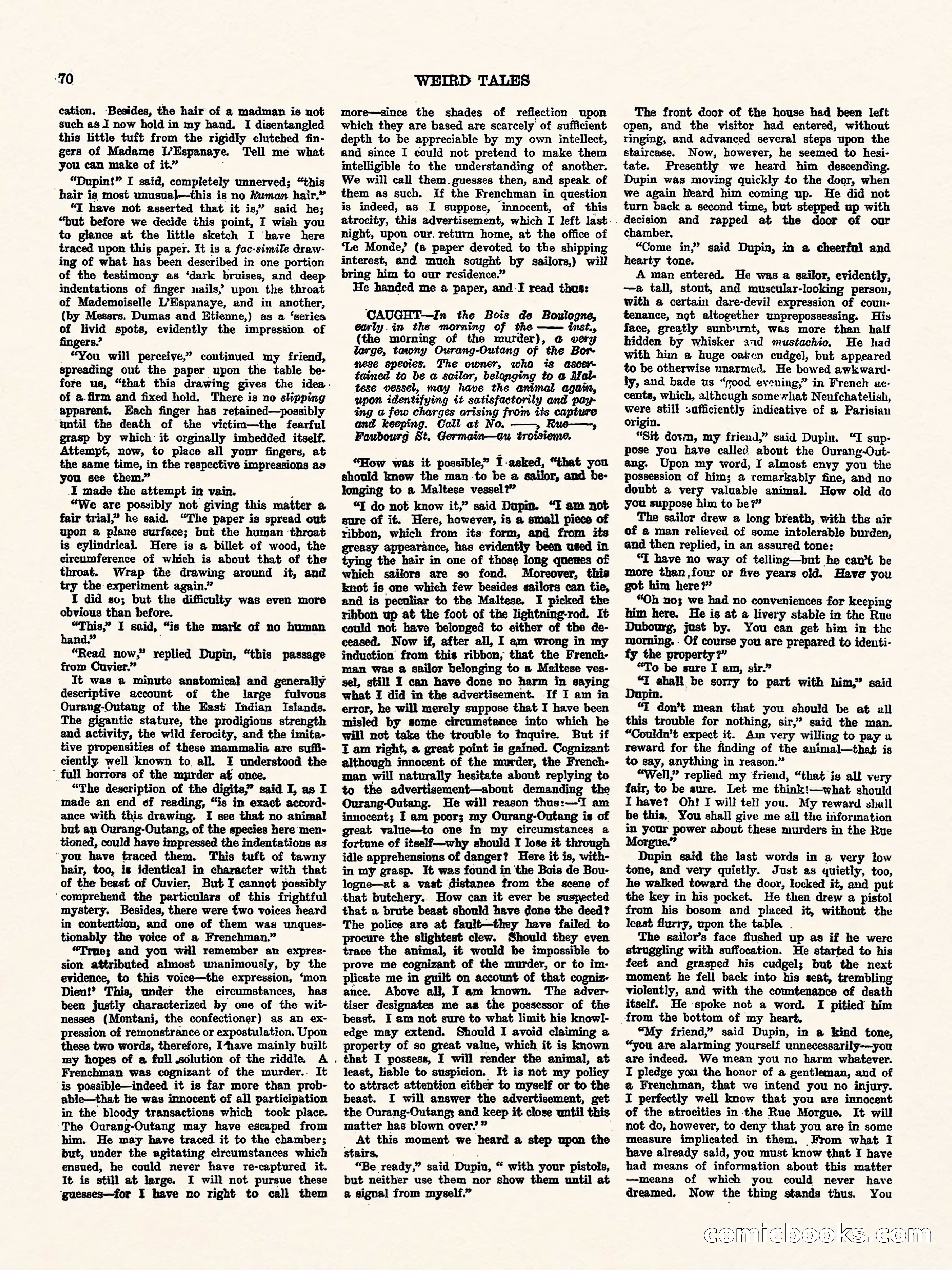 Weird Tales, Vol. 1, No. 4 — page 71 of 122
