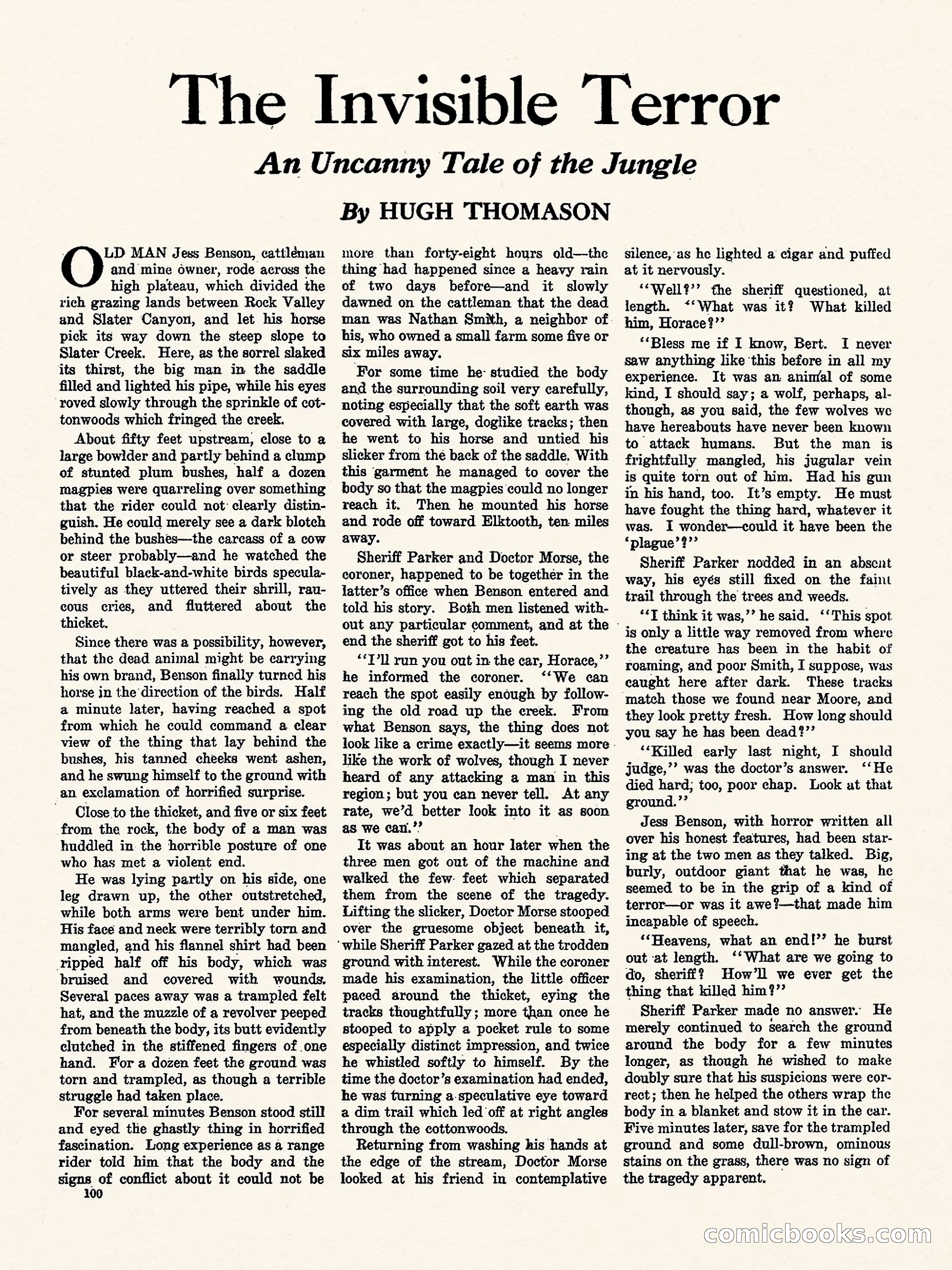 Weird Tales, Vol. 1, No. 4 — page 101 of 122
