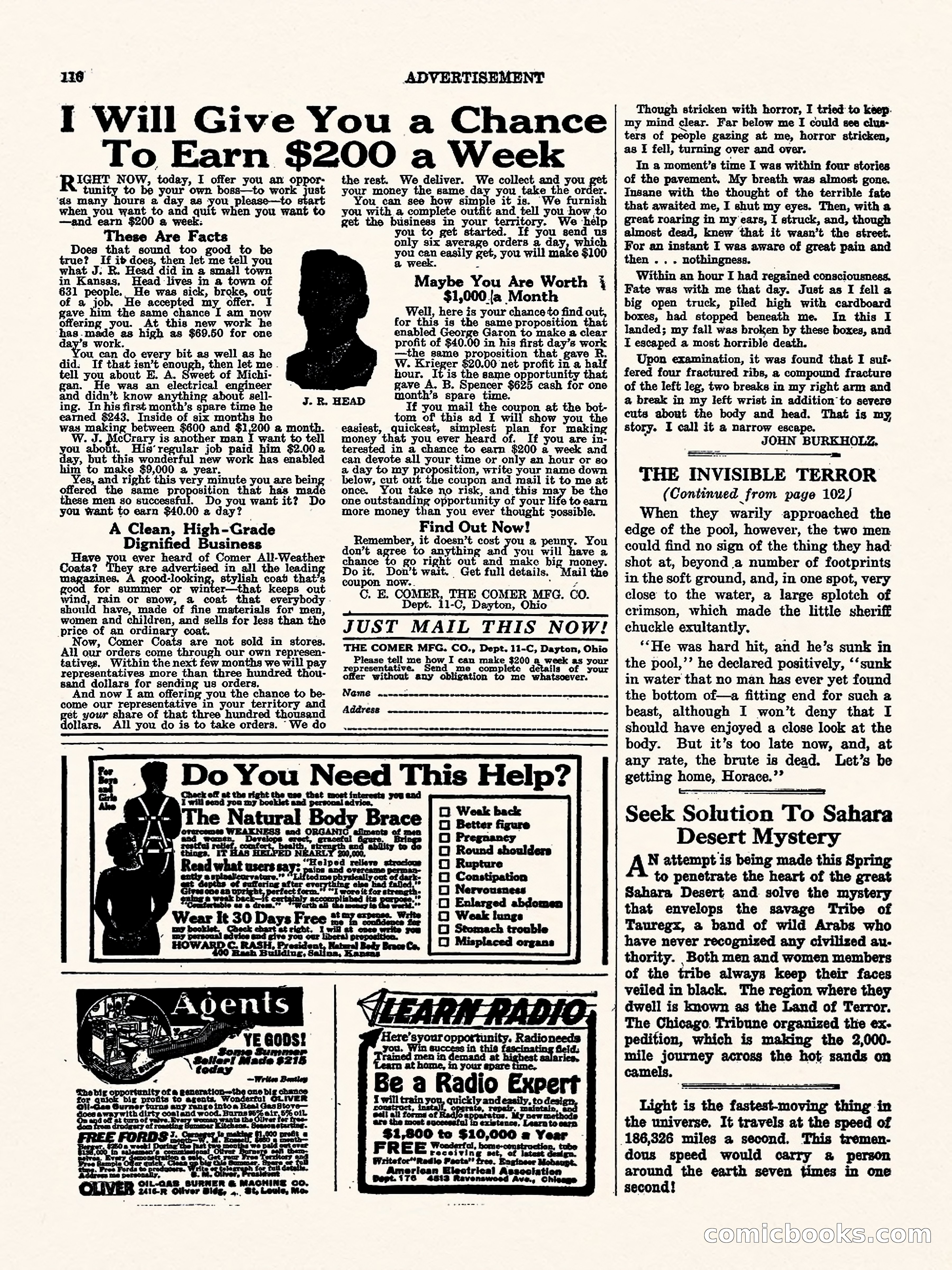 Weird Tales, Vol. 1, No. 4 — page 117 of 122