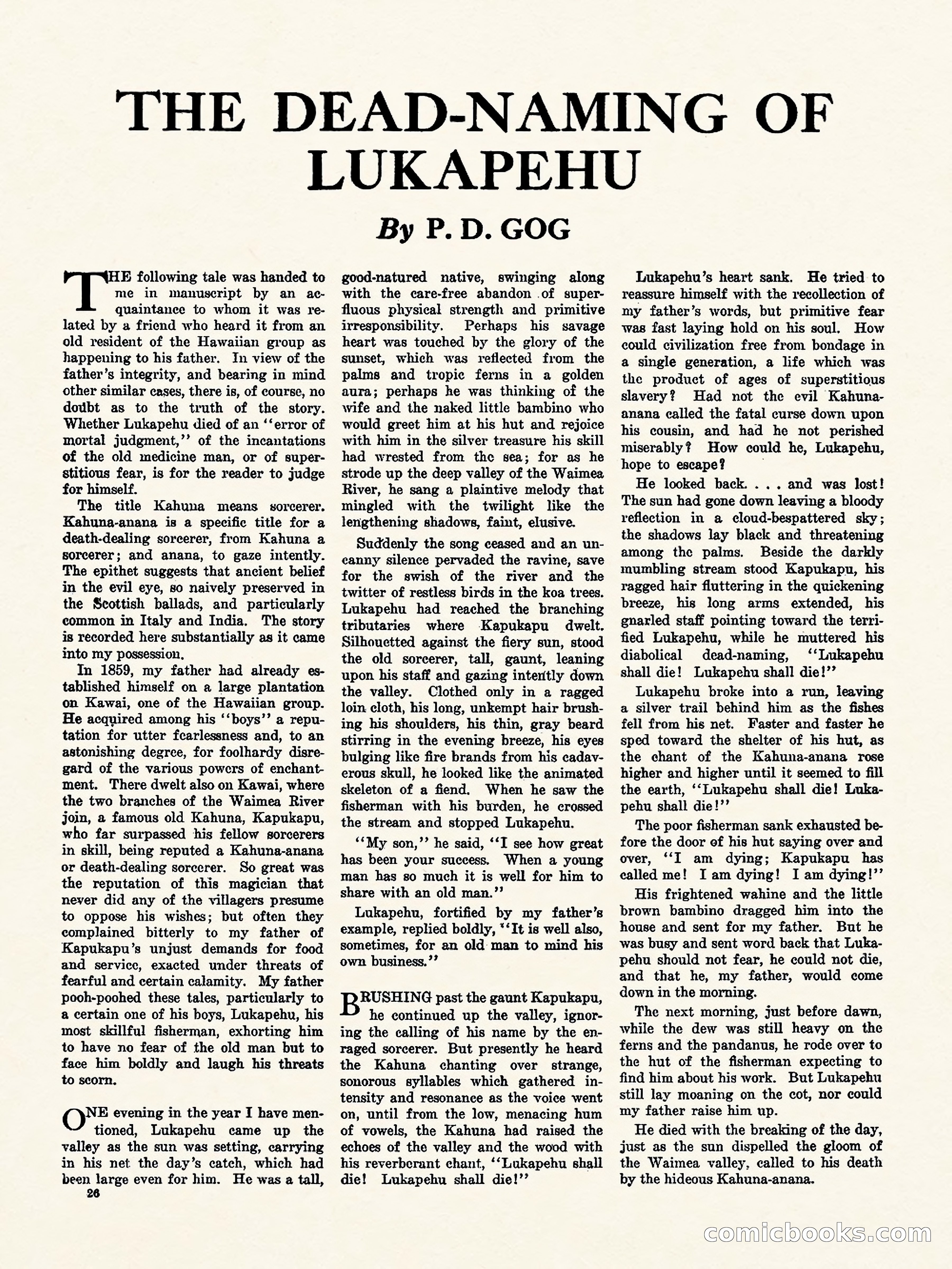 Weird Tales, Vol. II, No. 2 — page 27 of 98