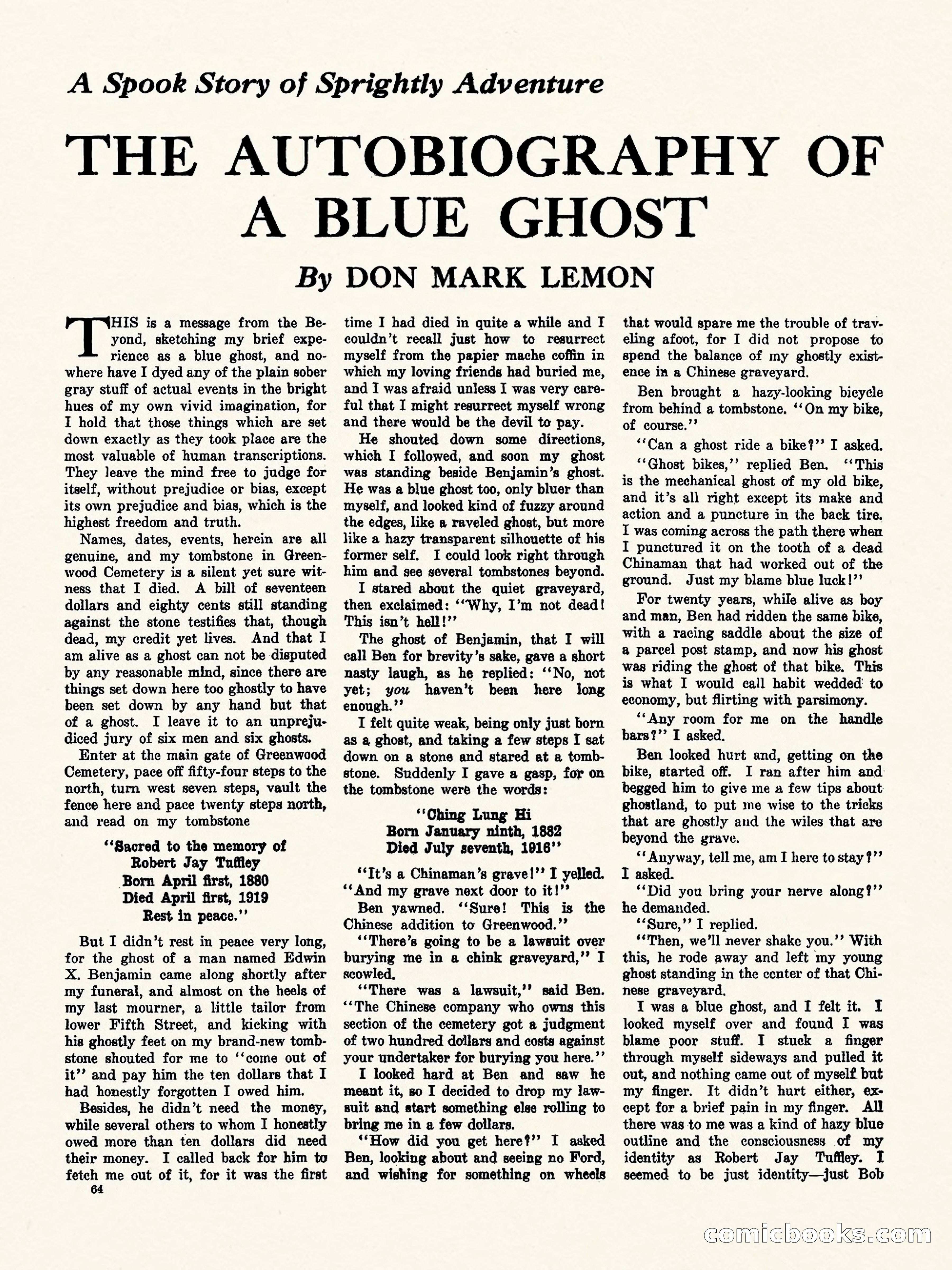 Weird Tales, Vol. II, No. 2 — page 65 of 98