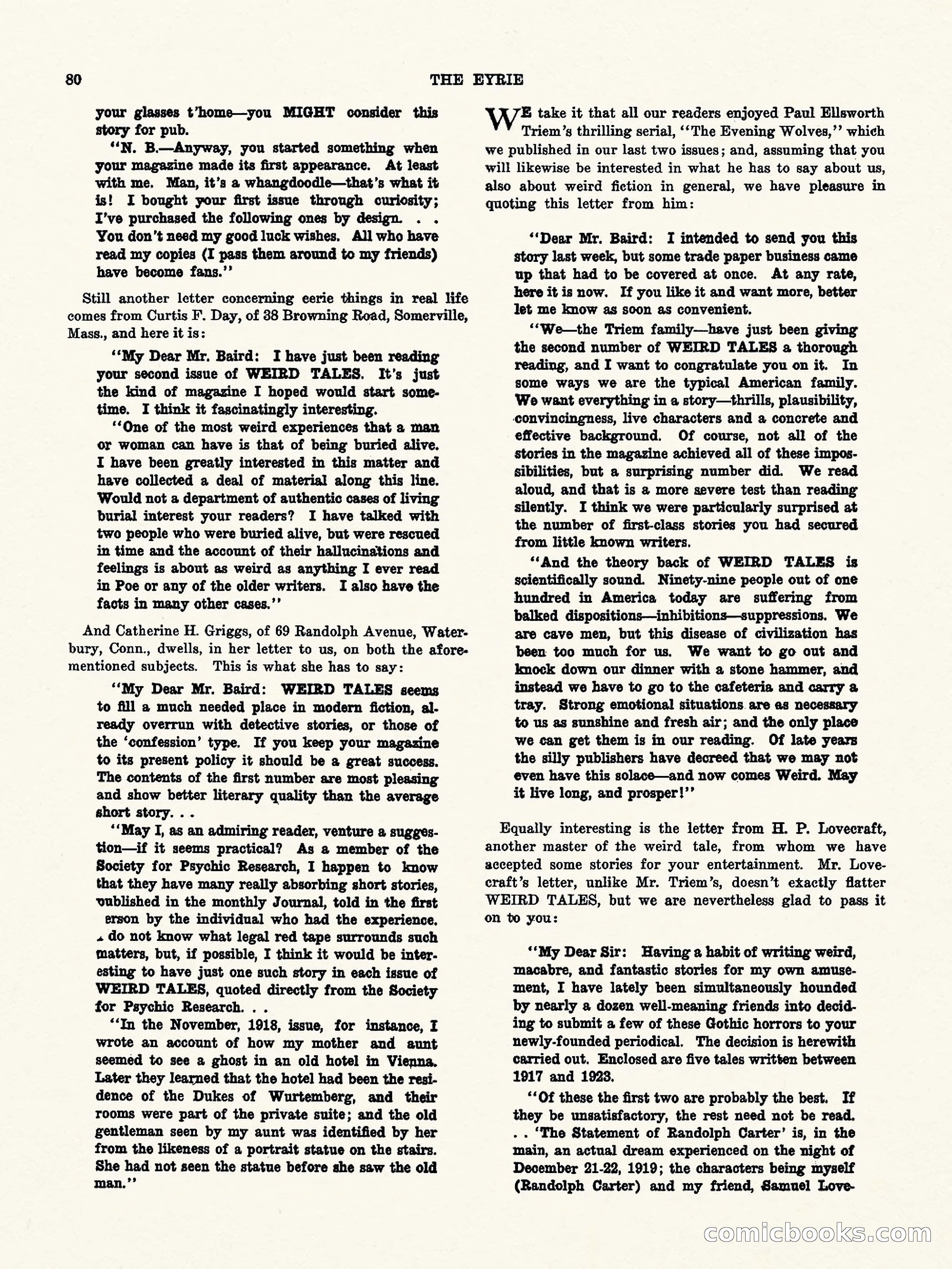 Weird Tales, Vol. II, No. 2 — page 81 of 98
