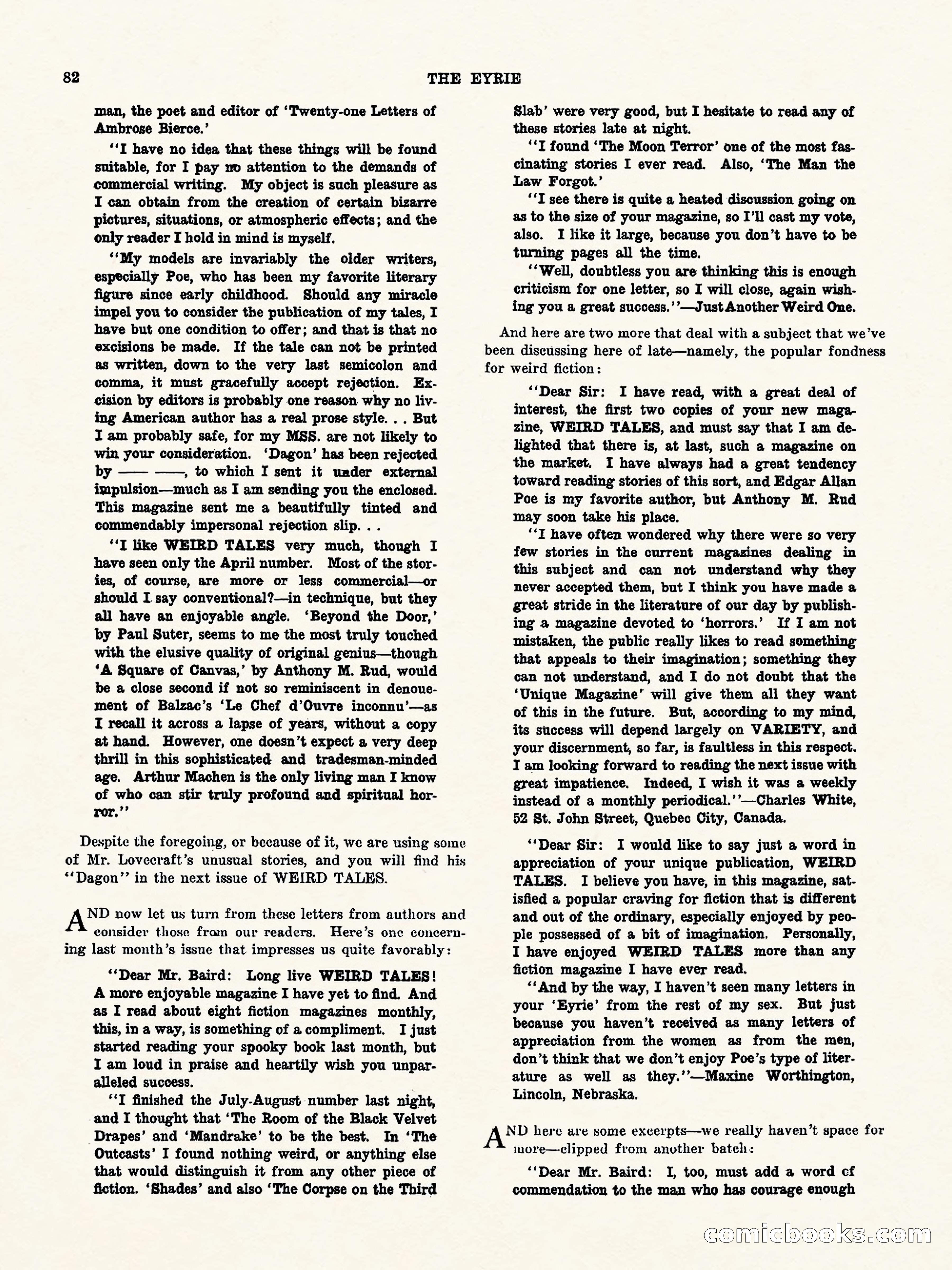 Weird Tales, Vol. II, No. 2 — page 83 of 98