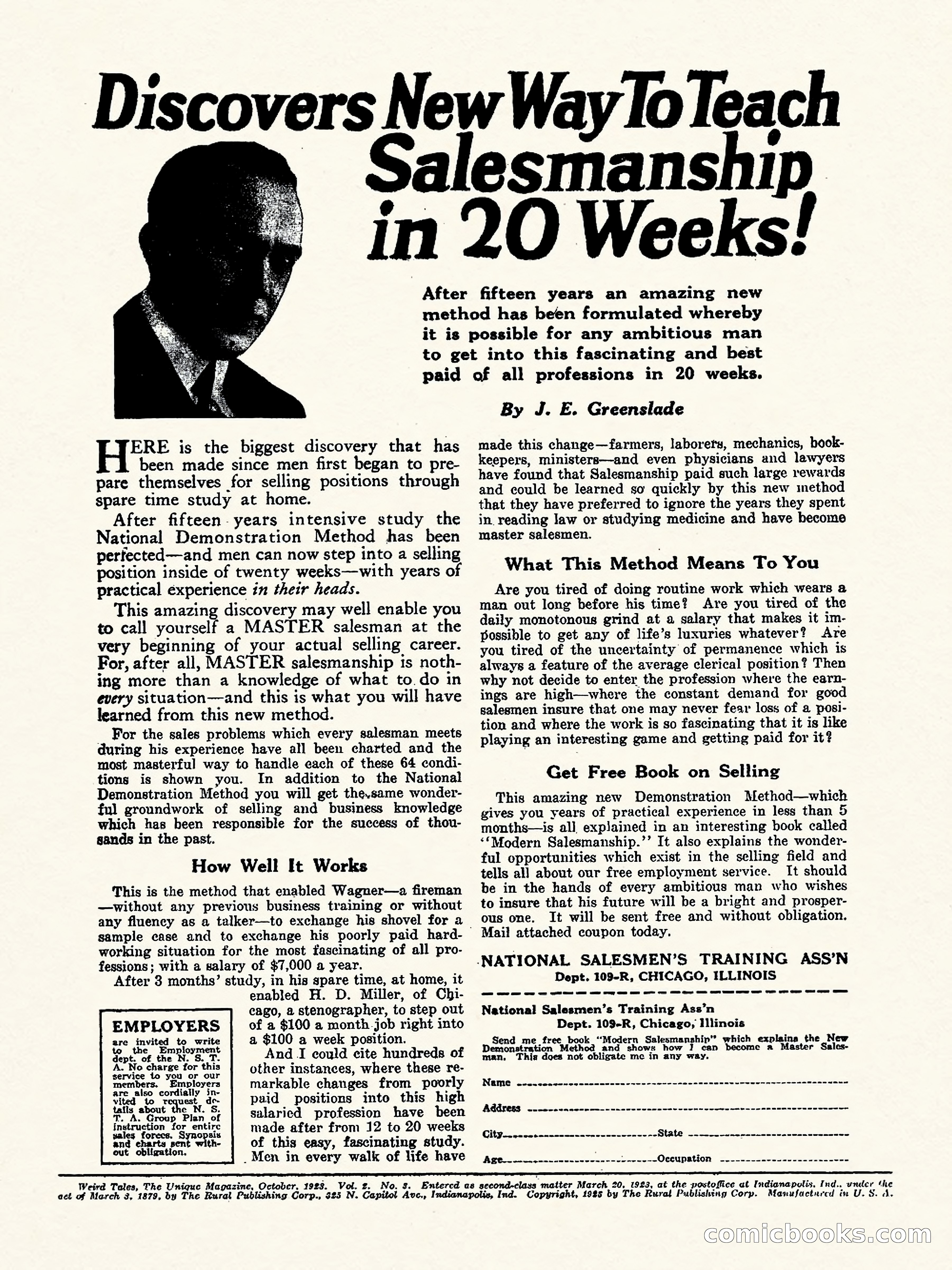 Weird Tales, Vol. II No. 3 — page 2 of 98