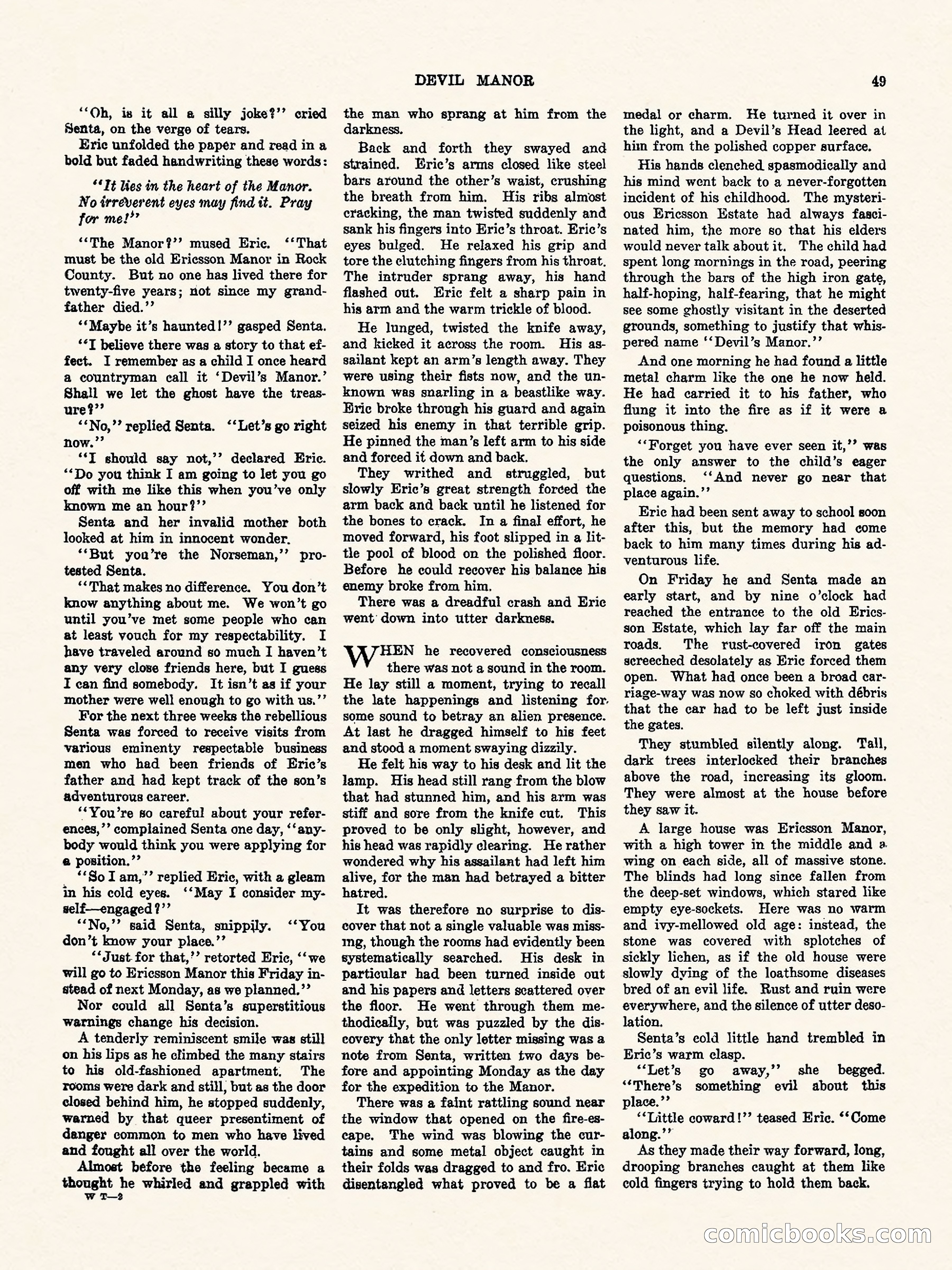Weird Tales, Vol. II No. 3 — page 50 of 98